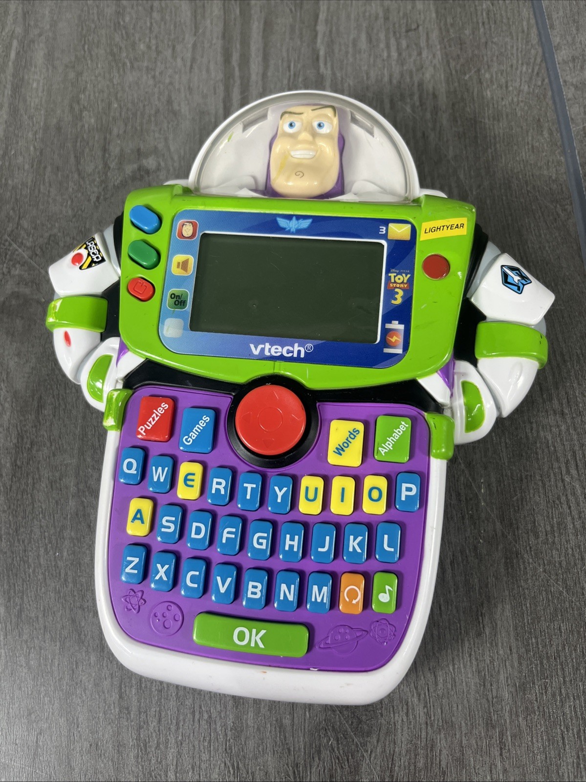 VTech Toy Story 3 BUZZ LIGHTYEAR Learn & Go Electronic Handheld – WORKS!!!