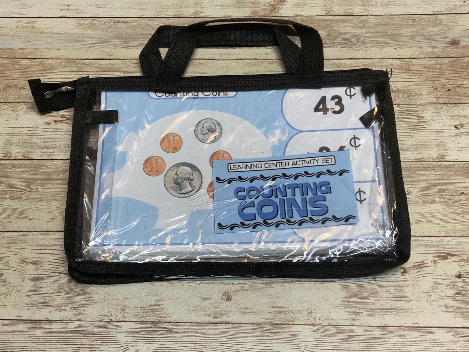 Learning Center Activity Set – Counting Coins – Clothespin Learning Center