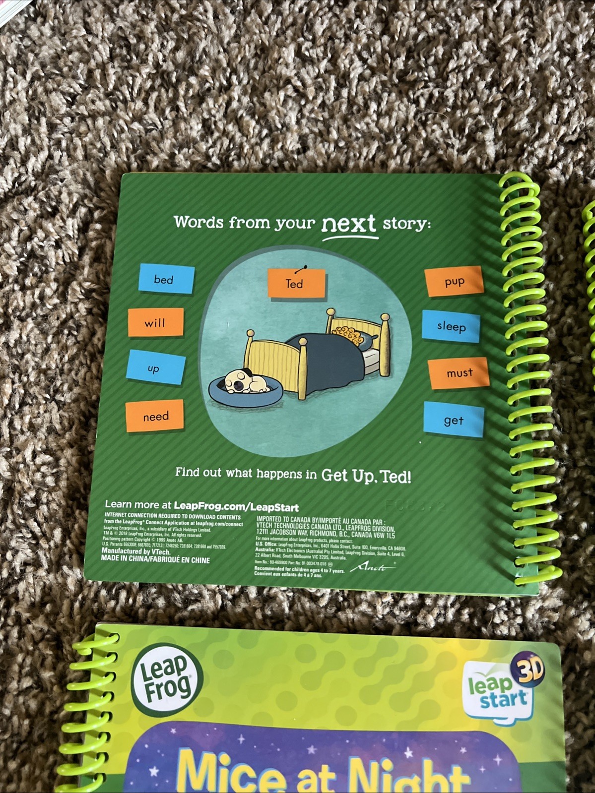 LeapFrog Leap Start Learn to Read Books 1 2 4 5 6 Long Short Vowels Sam Ted