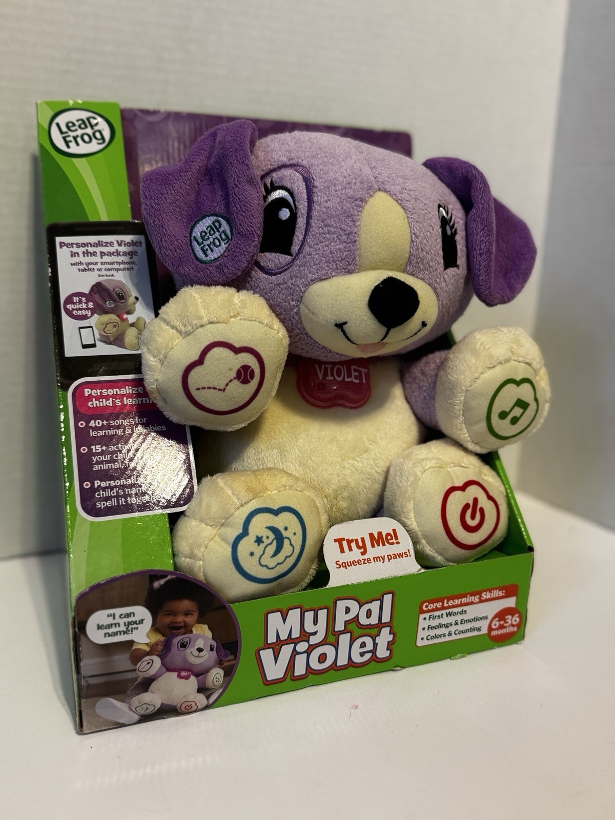 LeapFrog My Pal Violet Electronic Interactive Plush Toy 6-36 Months