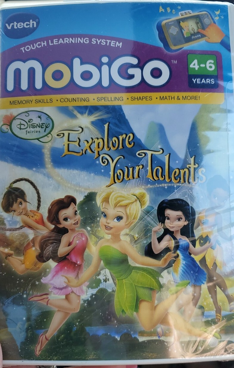 VTech mobiGo “Explore Your Talents” Learning Game Disney Fairies 4-6 years