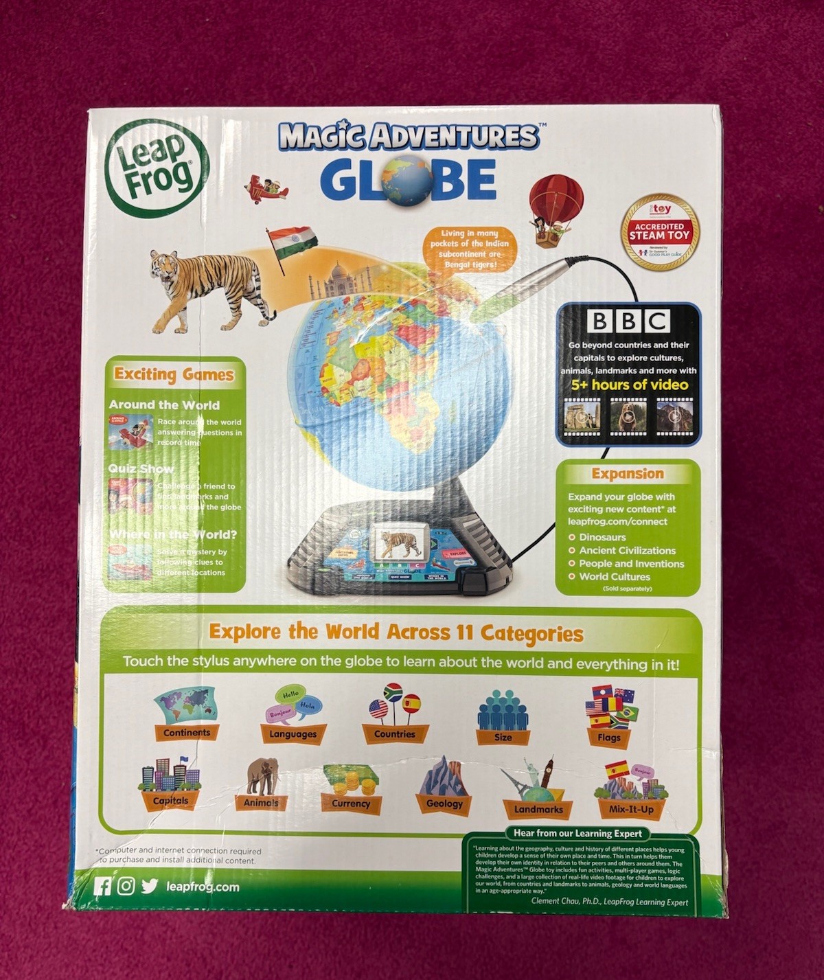 LeapFrog Magic Adventures Globe Interactive Learning System with Stylus