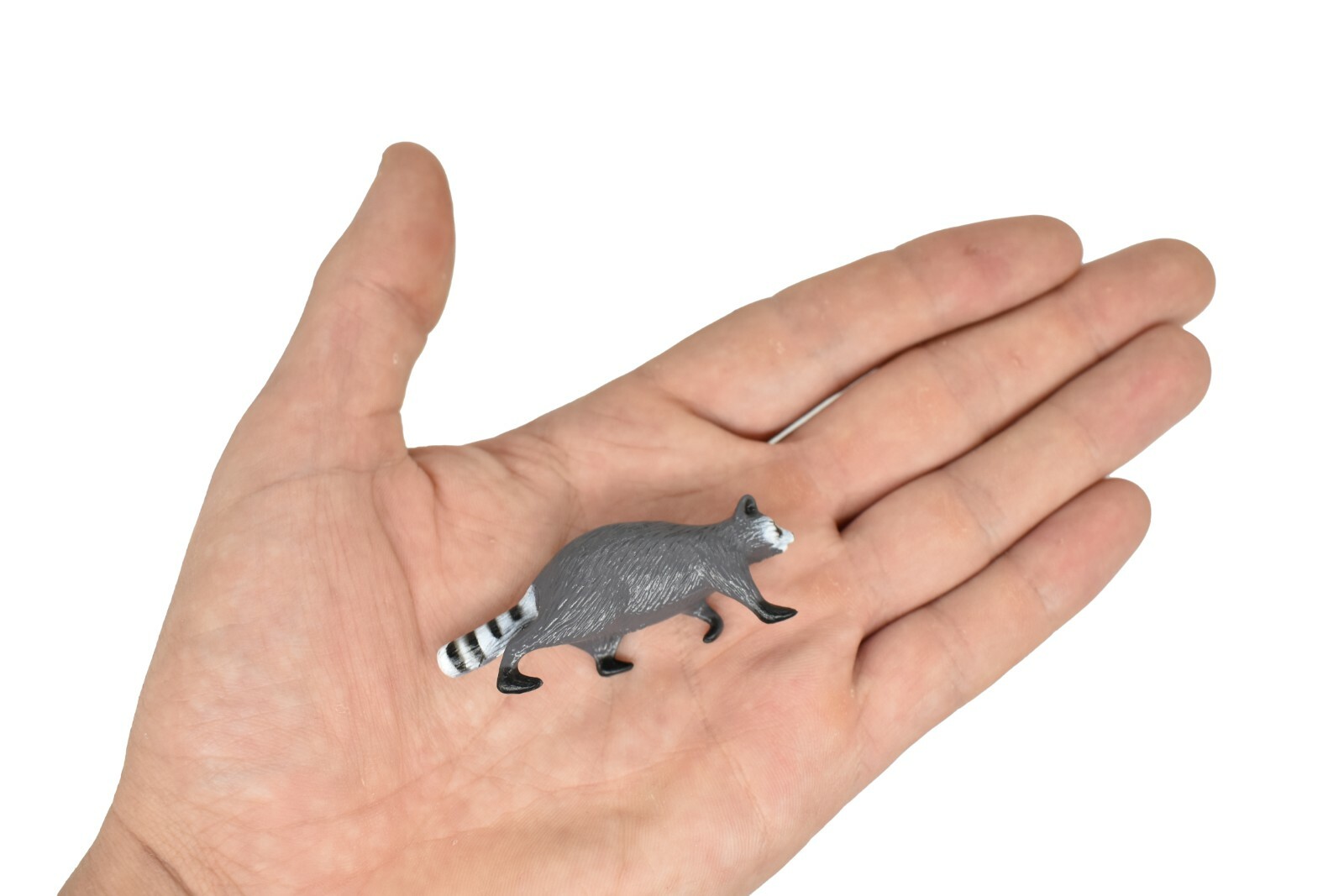 Raccoon, Very Nice Plastic Animal, Toy, Kids, Realistic Figure, 2.5″ F206