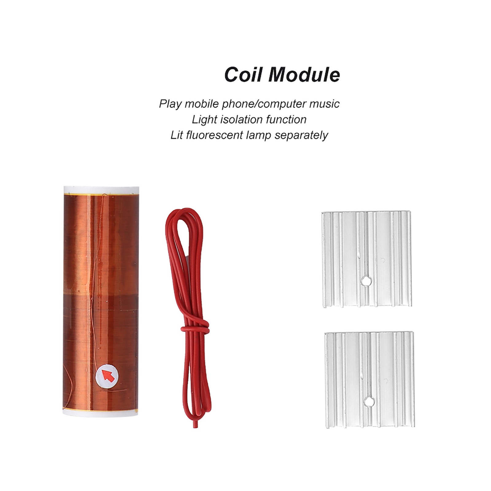Coil Module Plasma Speaker Unassembled Mini Electronic Kit Tool 15W DC New
