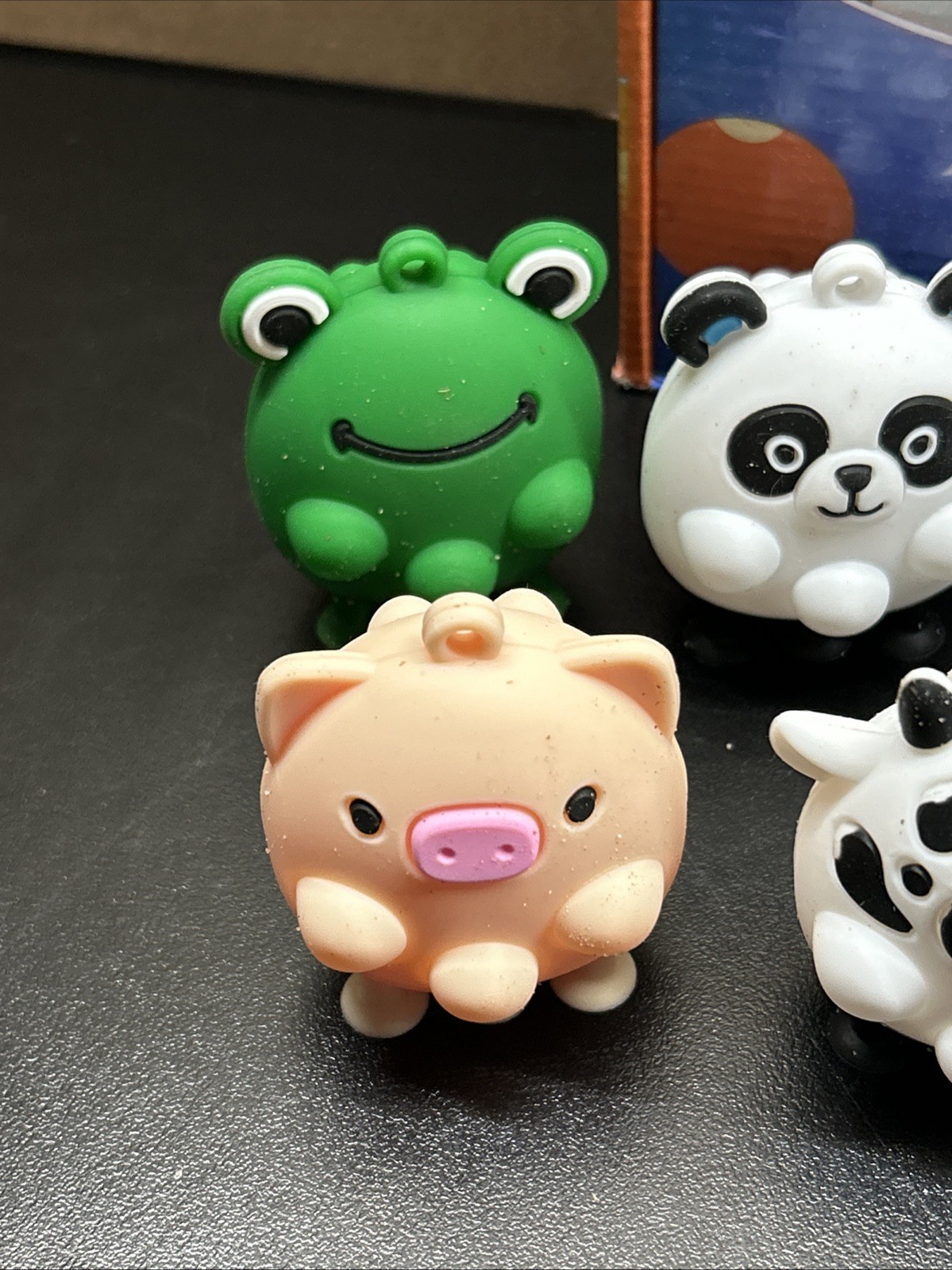 3D Animal Suction Pop Toys Variety Lot (7 Pieces Plus Box)