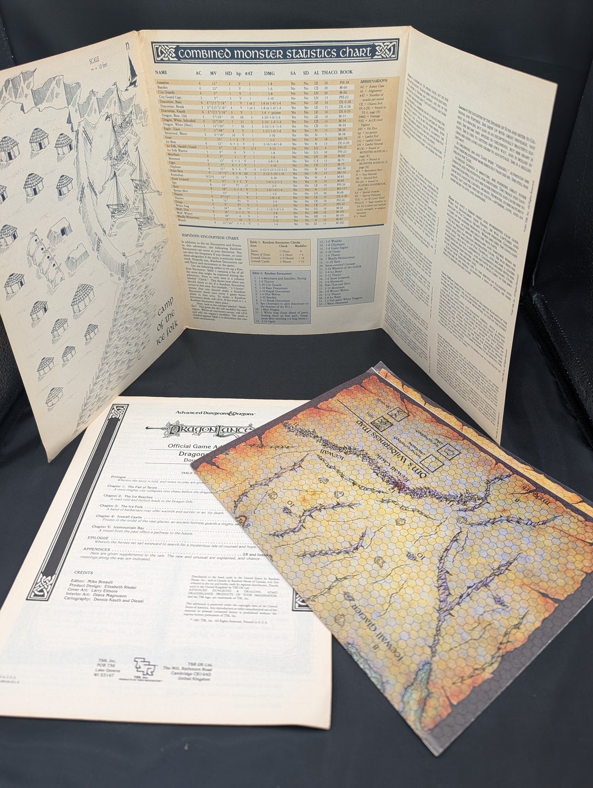 Dragonlance DL1-DL6 Complete Lot AD&D 1st Ed TSR 1984-85 Modules with Maps VG