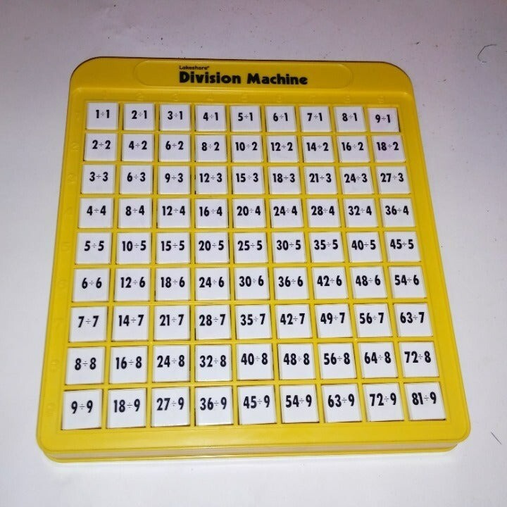 Lakeshore Division Machine Pop Up Answers Learning Toys Educational