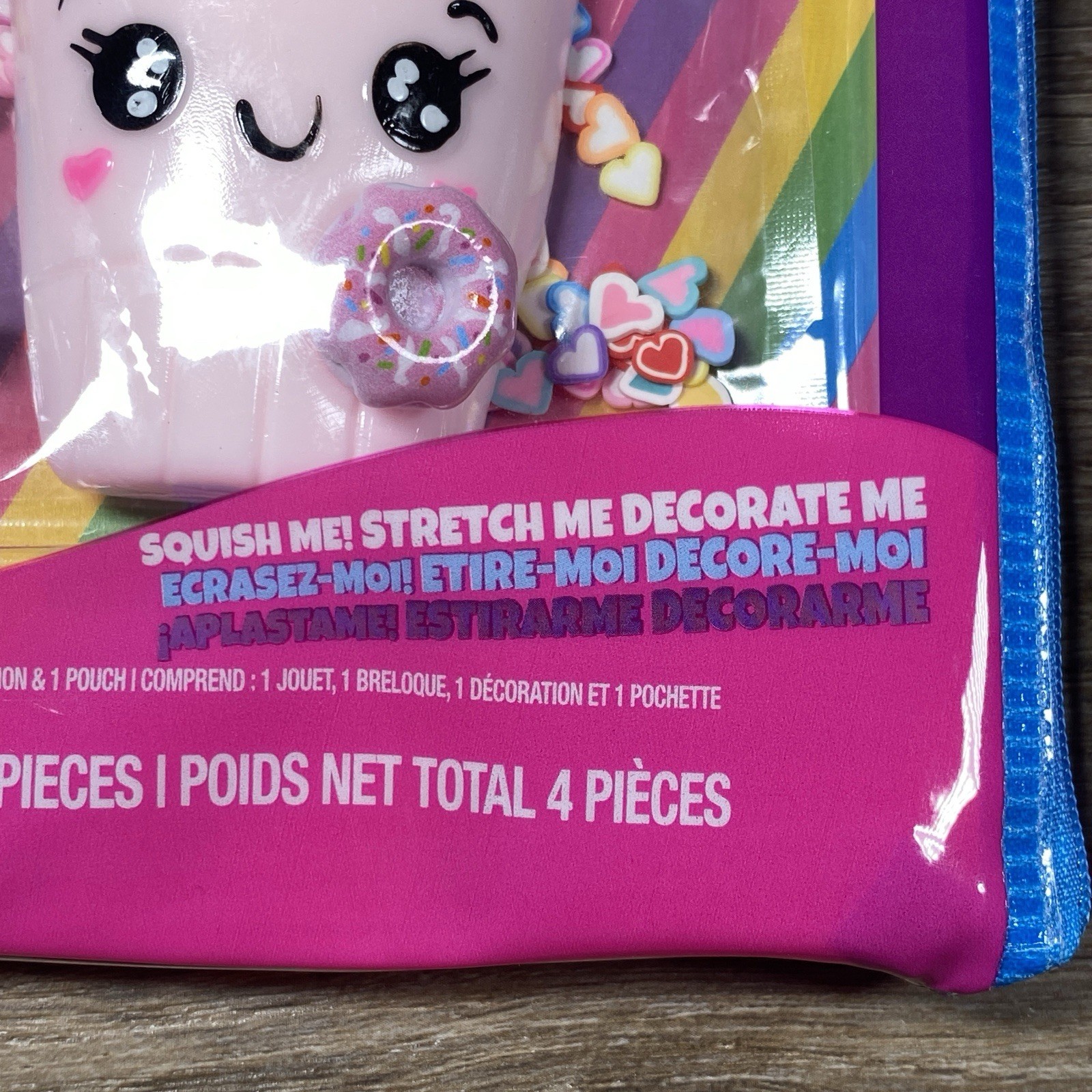 2 Taba Scented Jelly Squeezeables Pink Shake Squishy Squeeze Toy w Pouch DIY NEW