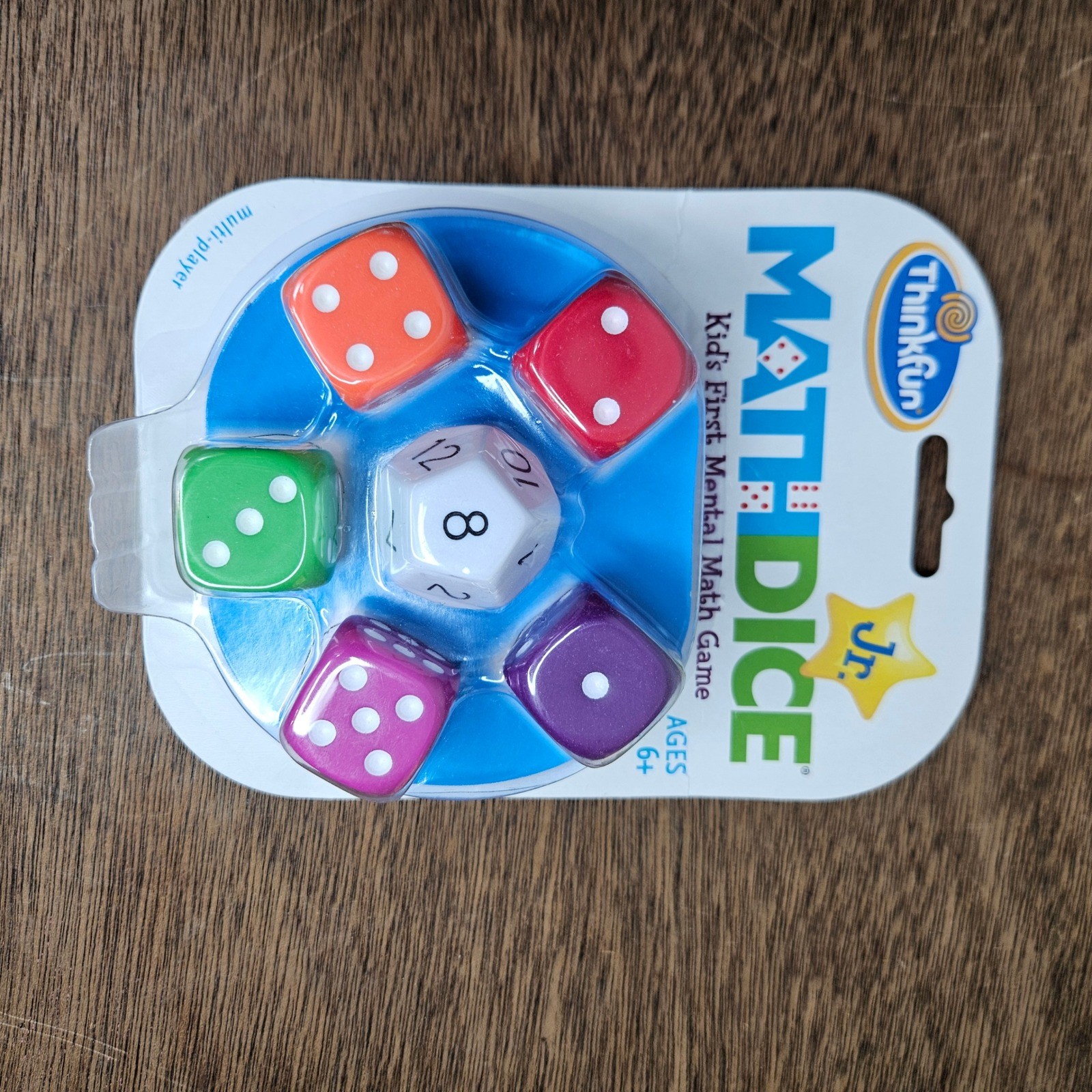 ThinkFun Math Dice Jr Kids First Mental Math Game Ages 6+ New 1515 Toy of Year