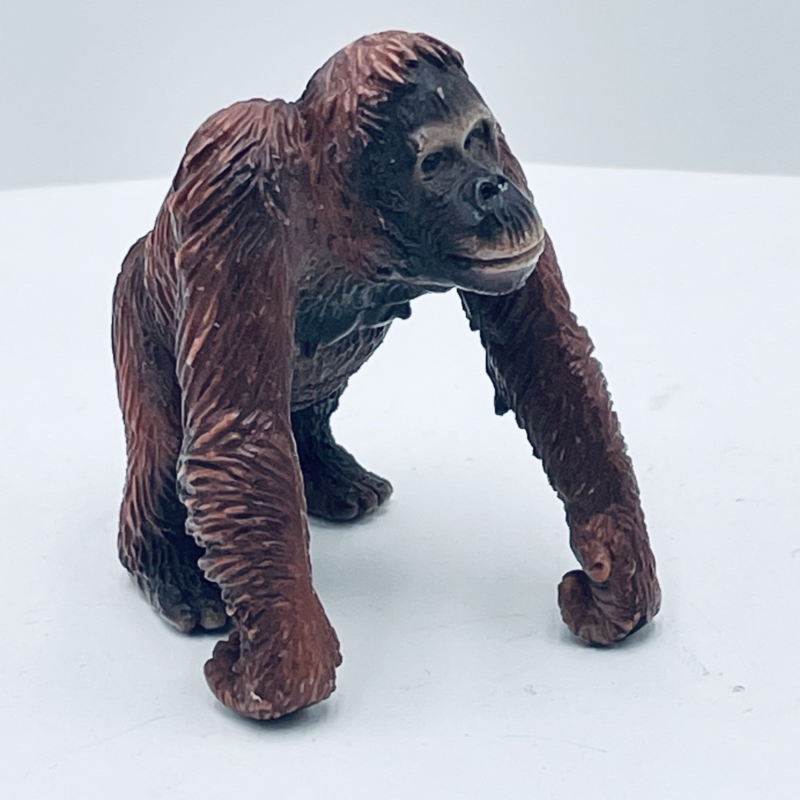 VTG Rubber Hard Plastic GORILLA ORANGUTAN Toy Figure Zoo Wild Animal Safari LOT