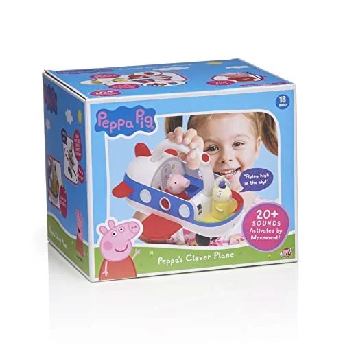 WOW! STUFF Peppa Pig Toys Clever Plane Pre-School Learning Interactive Toy
