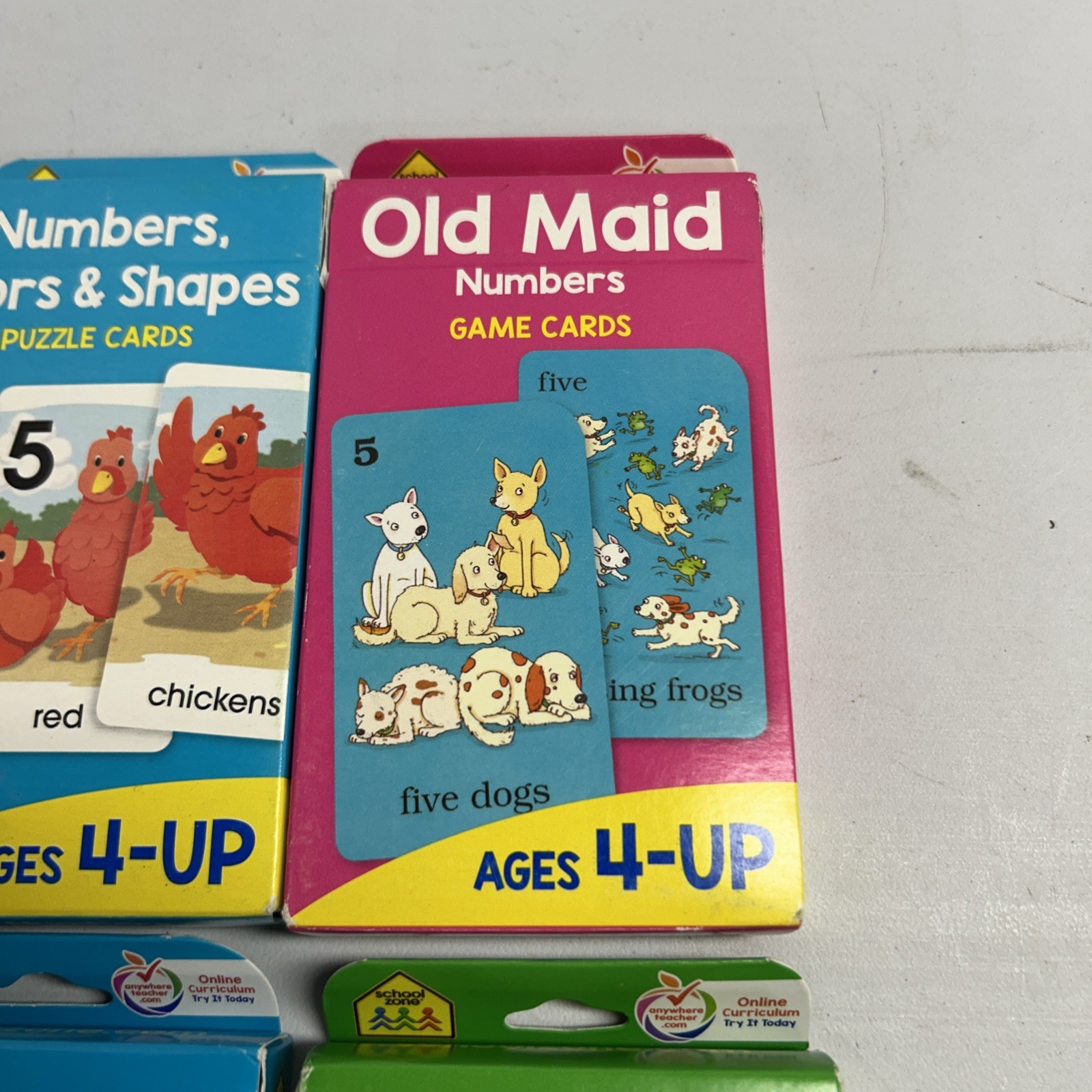 Pre school 4-6 years reading phonics flash cards sight words, Old Maid Go Fish