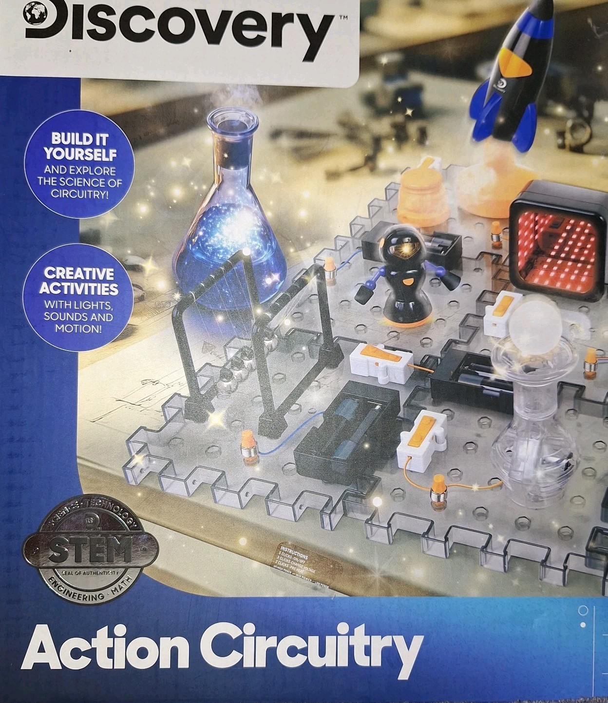 Discovery 6 Action Circuitry Electronic Experiment STEM Set Ages 8+ NIB 2024