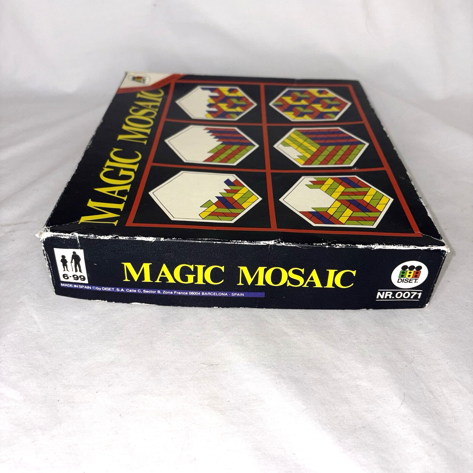 Magic Mosaic Educational Puzzle Game Create Build Diset International Vintage