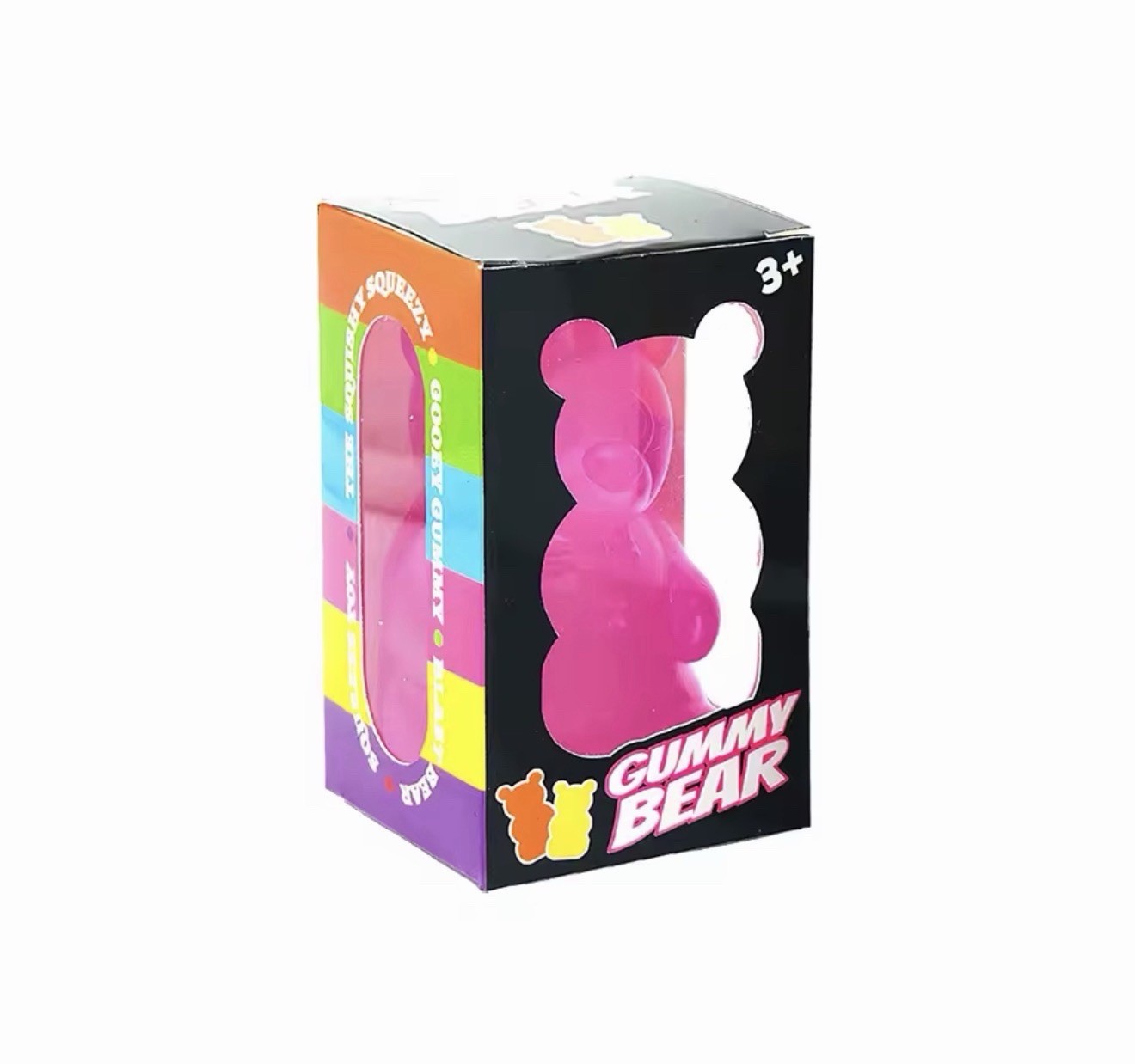 Gummy Bear Tactile Squeeze Toy, Multicolor, Ages 3+ (3-4 Years)