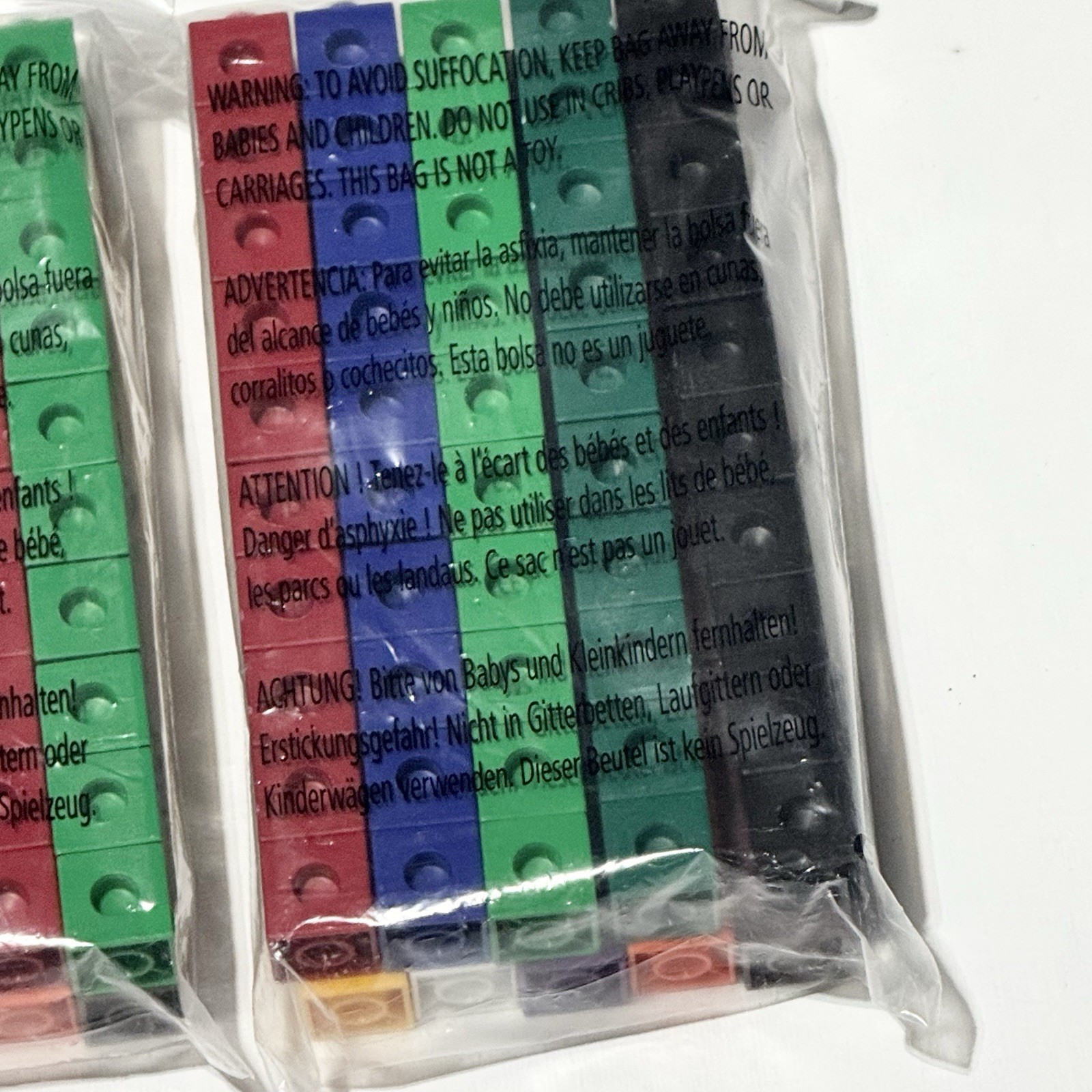 ETA Hand 2 Mind Snap Cubes #30500A Math Manipulatives 100/set 10 Colors Lot of 3
