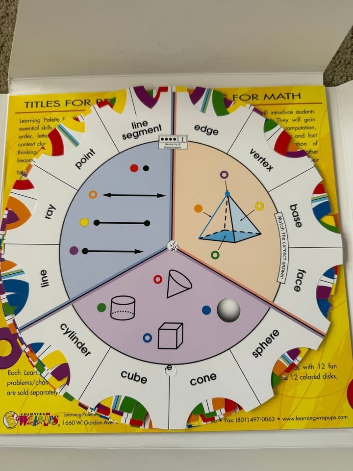 Learning Palette Level 4 Math Center Kit with 6 Sets of 12 Cards Each