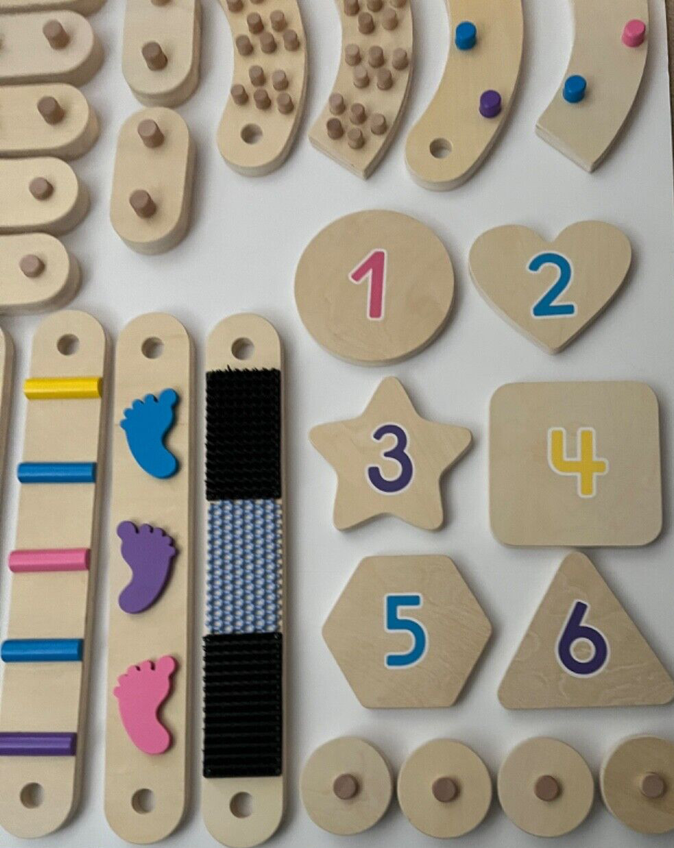 Balance Board Beam Oval Stepping Stones Wooden Montessori Cateam 3 yrs.+