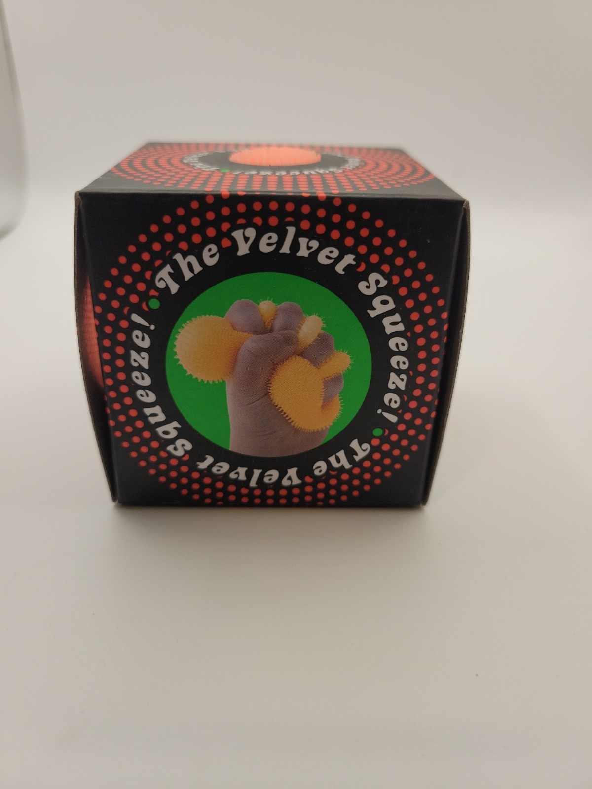 Needoh FUZZ BALL Flower Power Nee Doh Squish Stress Ball NEE-DOH Fuzzball Orange