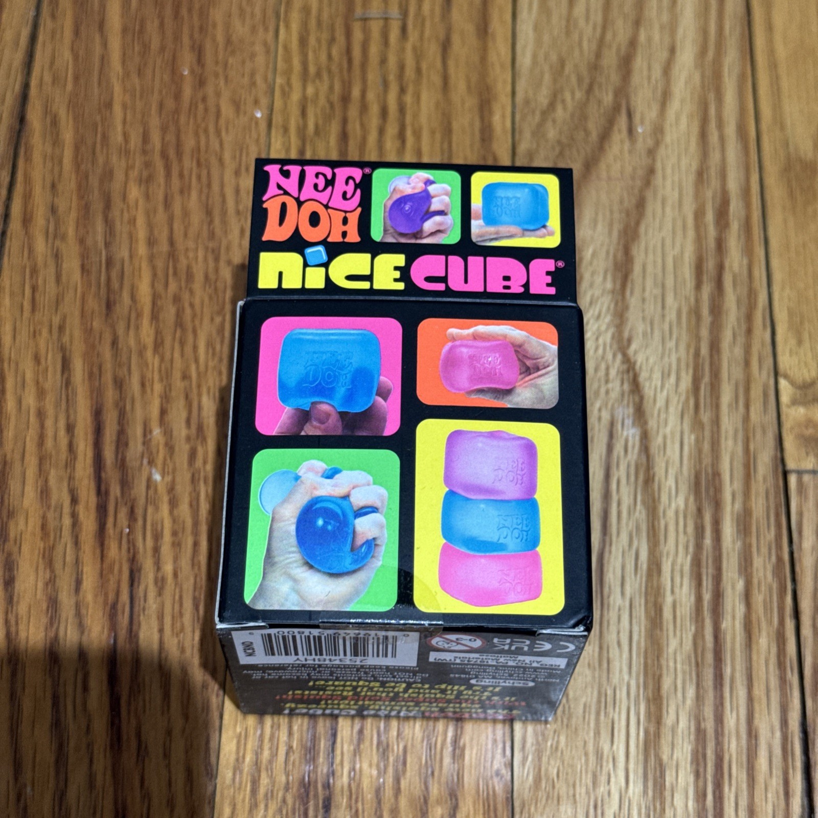 NeeDoh Nee Doh Nice Cube – Super Solid Squish! (Blue) – Brand New Sealed!
