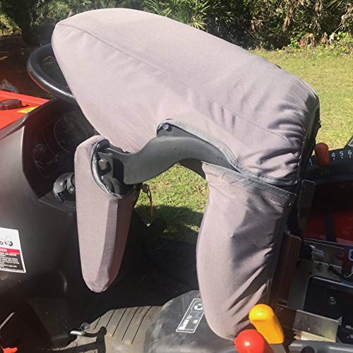 , Custom Fit Kubota Seat Covers for Tractor B2301 B2601 (KU25 C8 C8 Gray Endura
