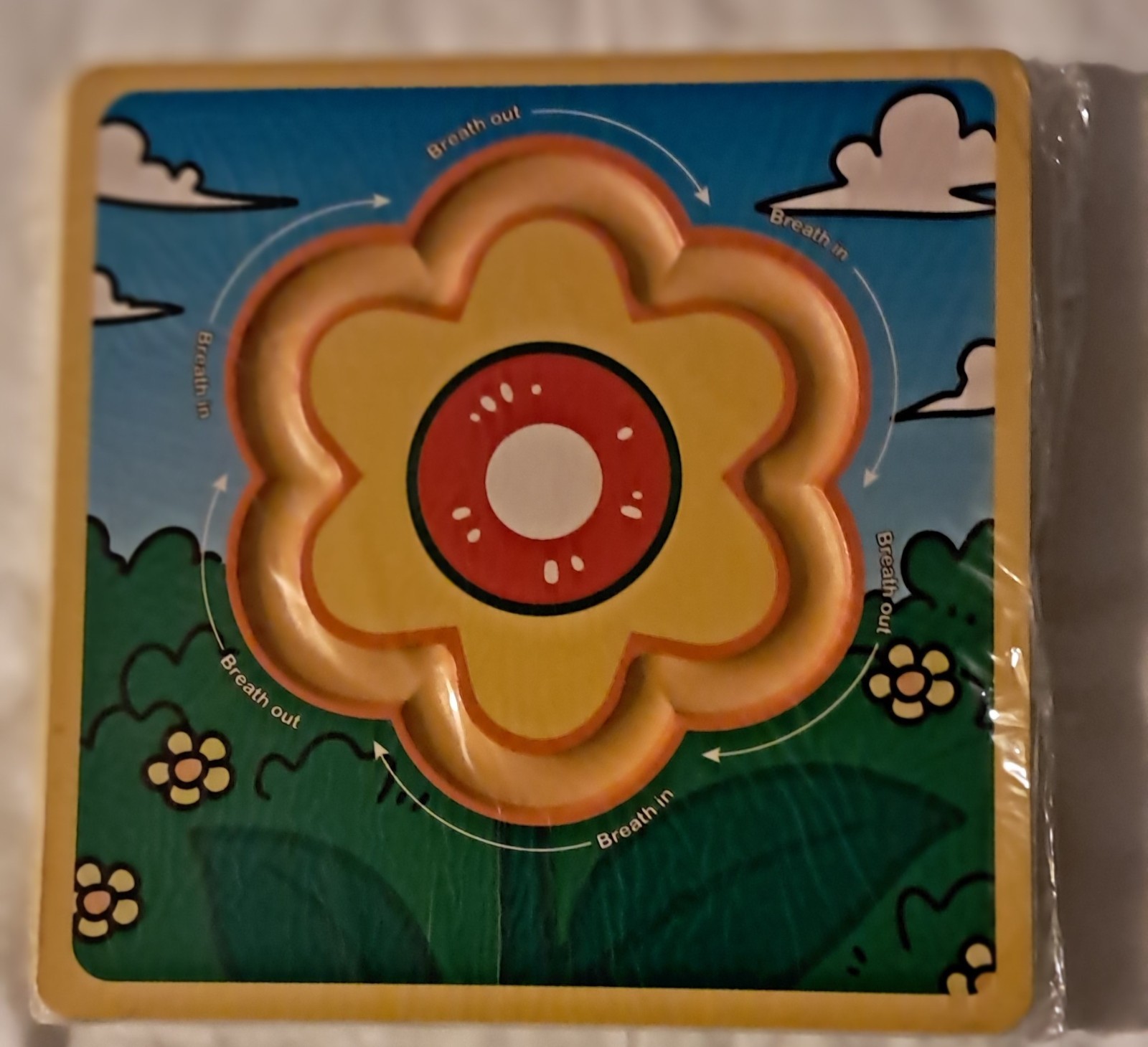 Wooden Mindfulness Maze for Kids Breathing Calm Down/Social Emotional Support…