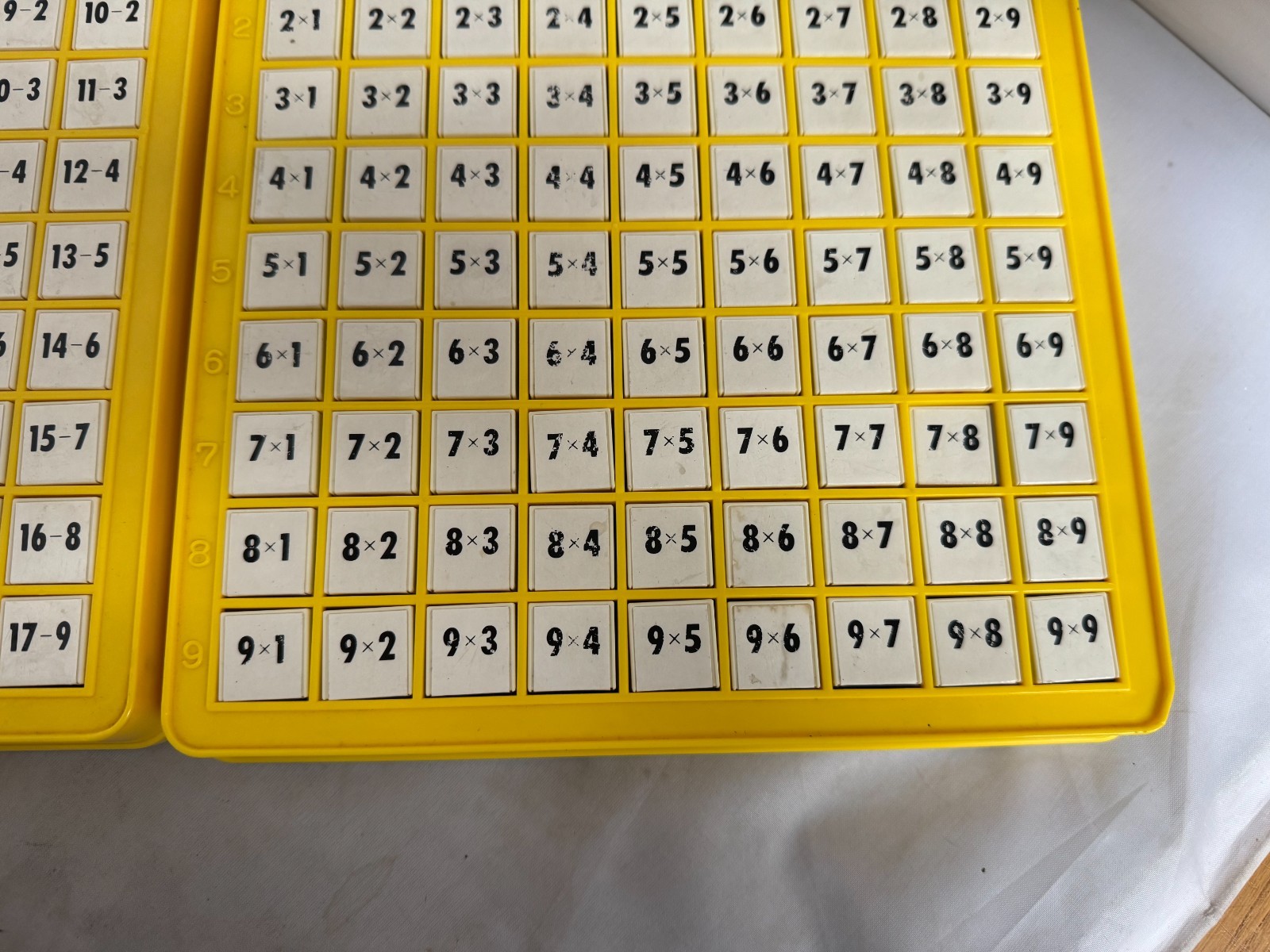2 Lakeshore Learning Multiplication & Subtraction Math Machine Facts set Clean