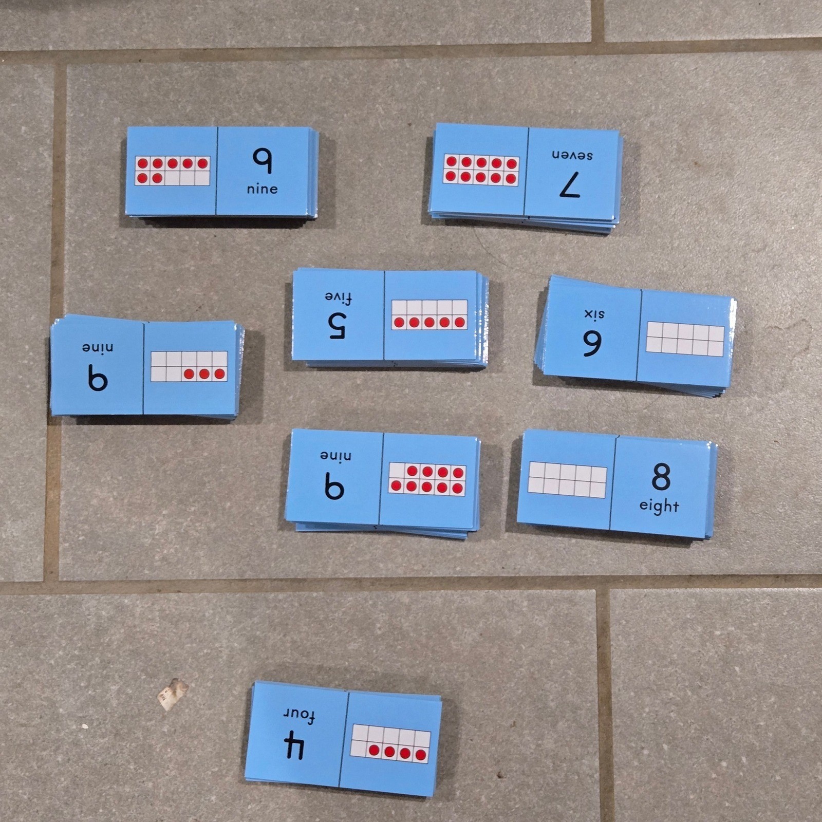 Really Good Stuff Ten-Frame Dominoes Math Game Educational Tool 160942 FIX PRICE