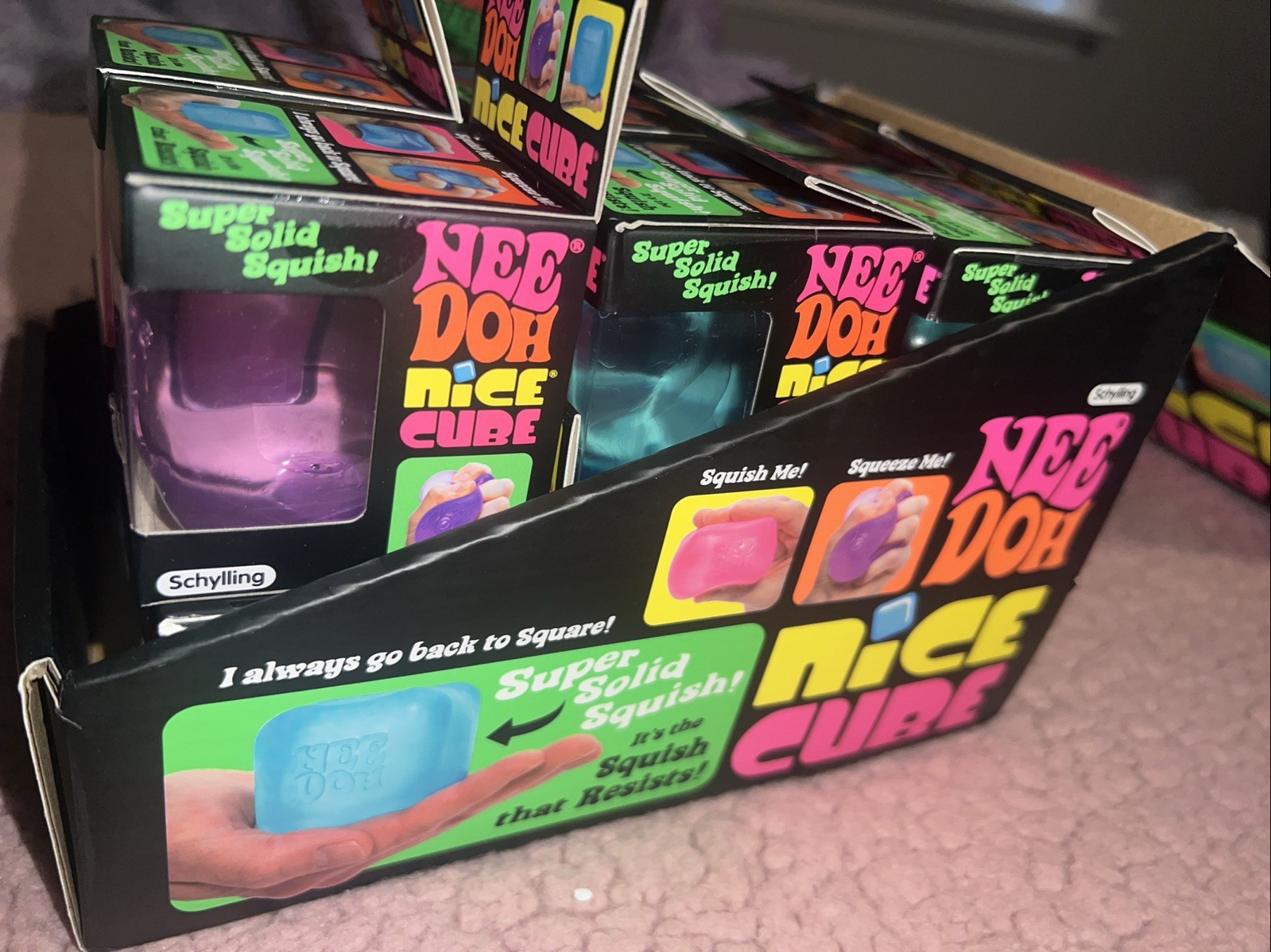 Case Of 12 Needoh Nice Cubes. All Colors Included