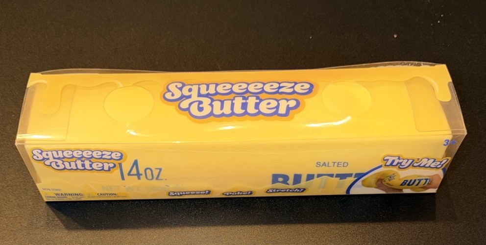 Sunny Days Squeezy Butter Tiktok Sensory Stress Relief Squeeze Toy BNIB