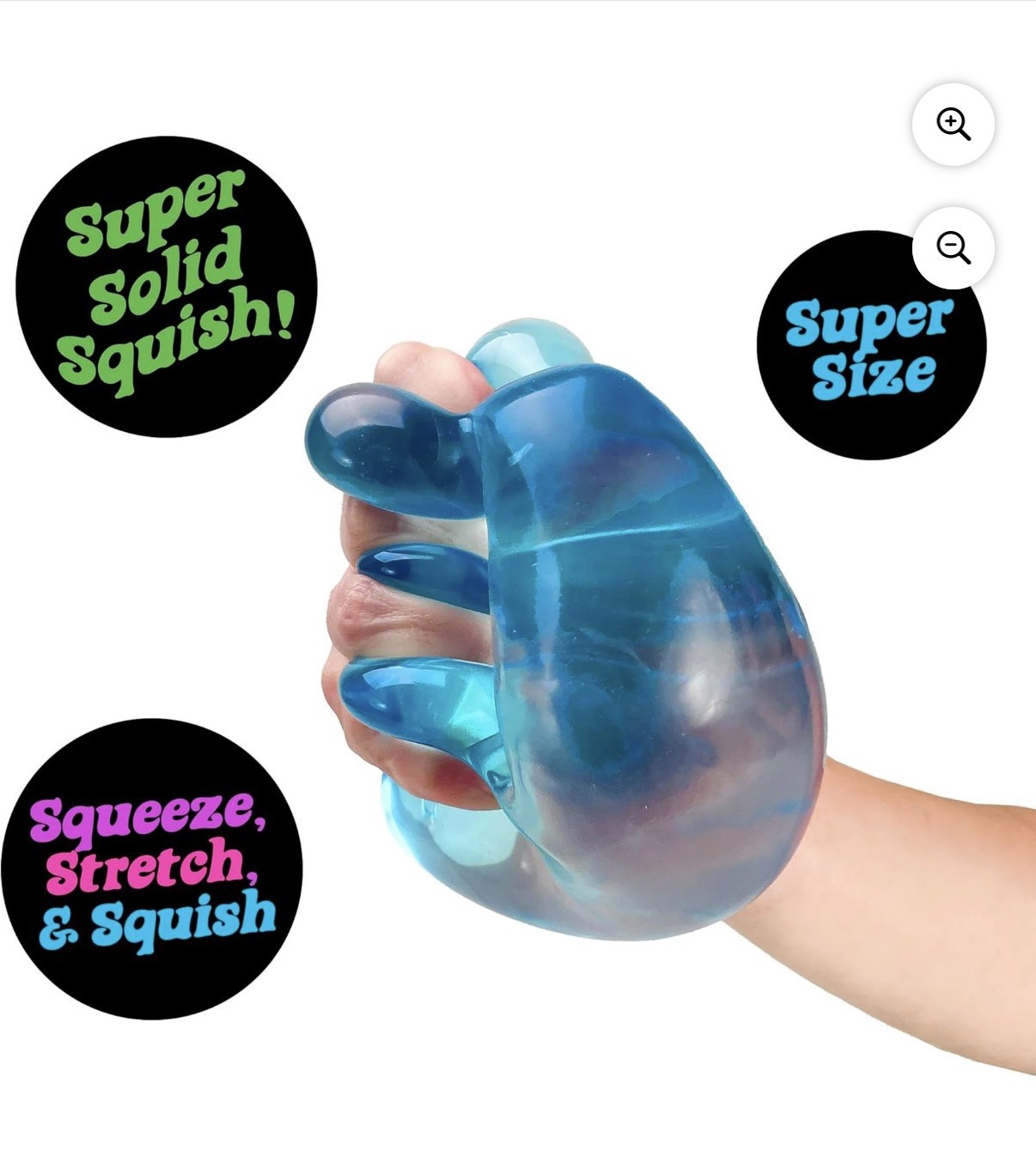 NeeDoh Nice Berg Blue XL Supersized Solid Squish Cube Lot of 6 100% Authentic