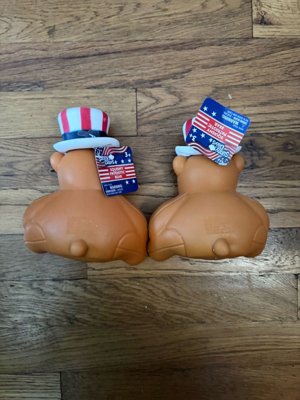 Sunny Days Patriotic Squishy Bear USA America Squeeze Toy New 🇺🇸