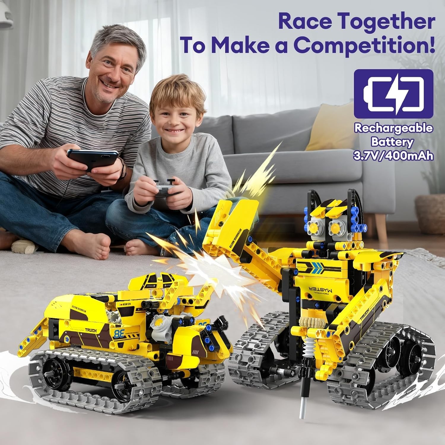 452 PCS STEM Robotics Kit for Kids – 5 Models with Remote Control & App Features