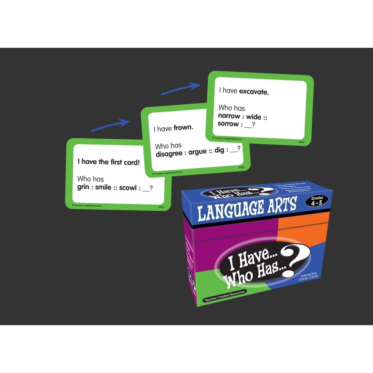 NEW Language Arts Grades 4-5 I Have…Who Has? Interactive Game Cards Skill Fun!