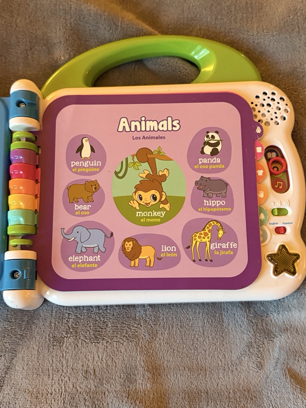 LeapFrog Learning Friends 100 Words Book Electronic Bilingual, Tested & Works