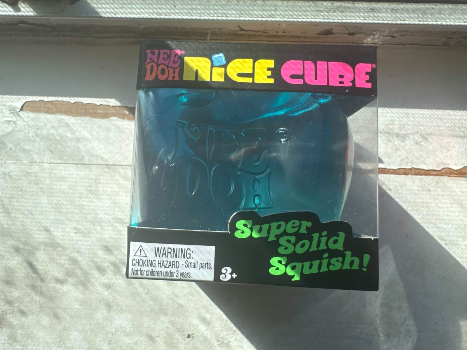 NeeDoh Nice Cube UNOPENED BLUE AND RED 2.25″ FUN TO SQUISH VERY RARE/AUTHENTIC.