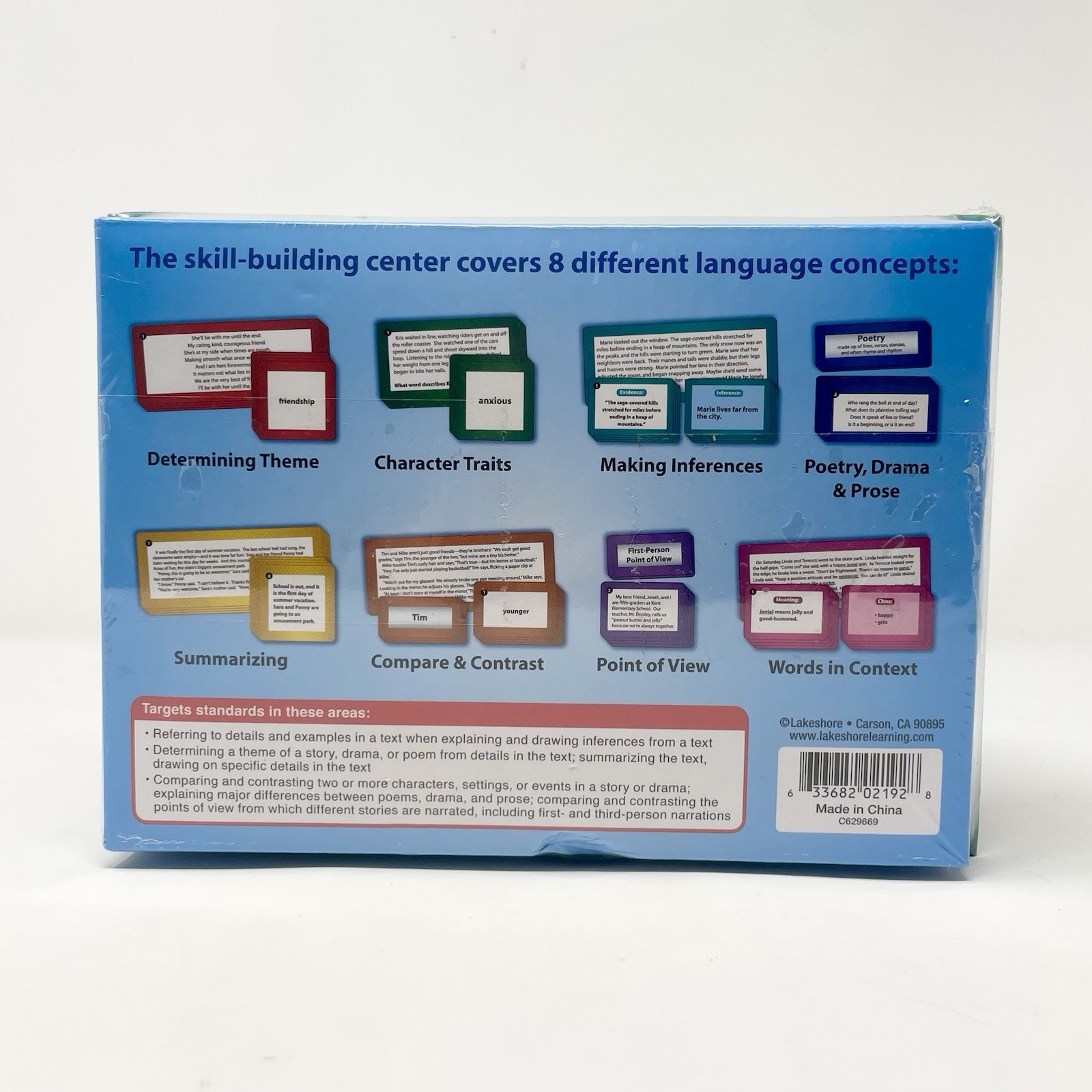 Lakeshore PP958 Match & Sort Language Quickies Literature Grades 4-5