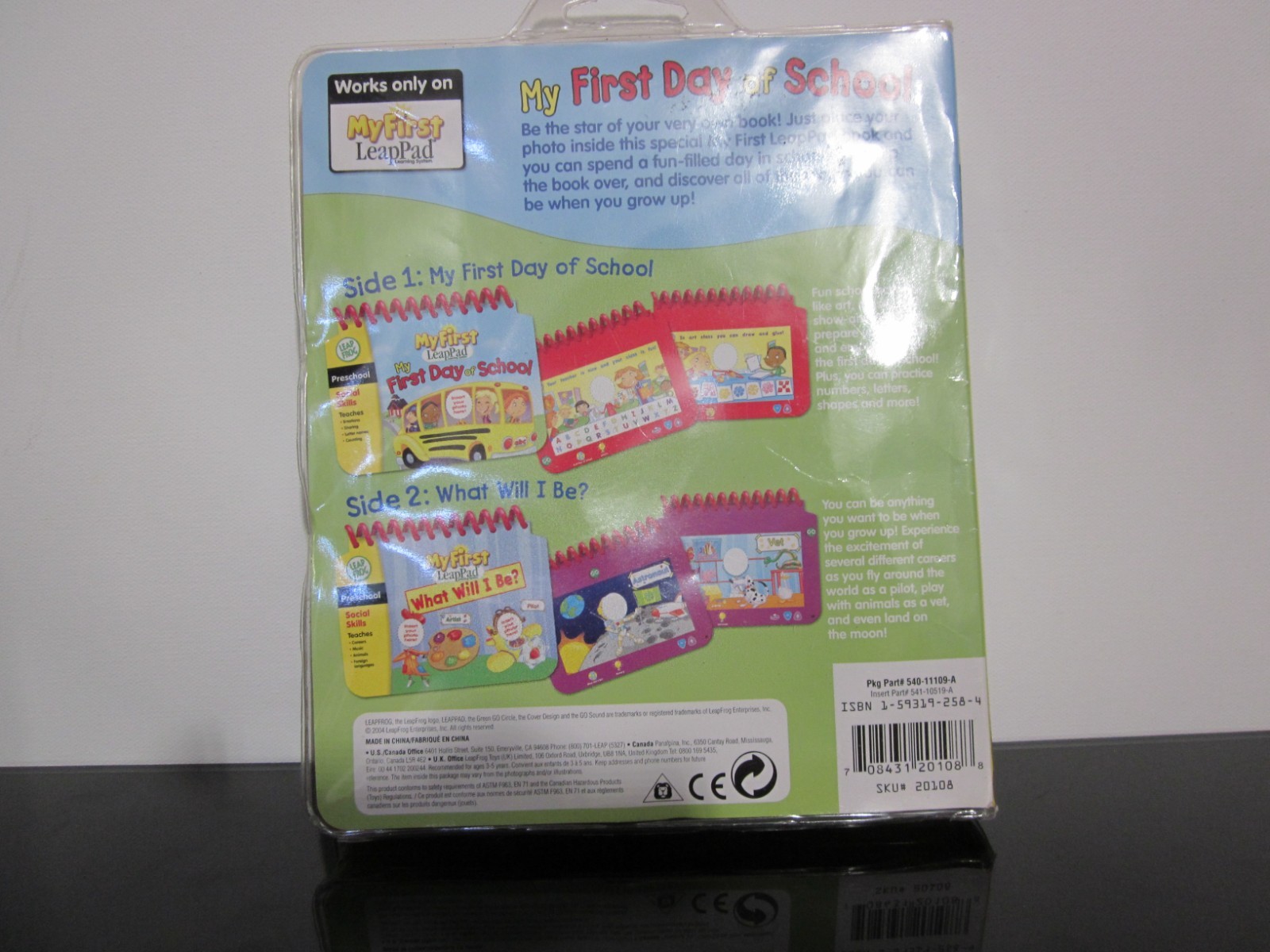 My First LeapPad Preschool Social Skills First Day of School Book Cartridge