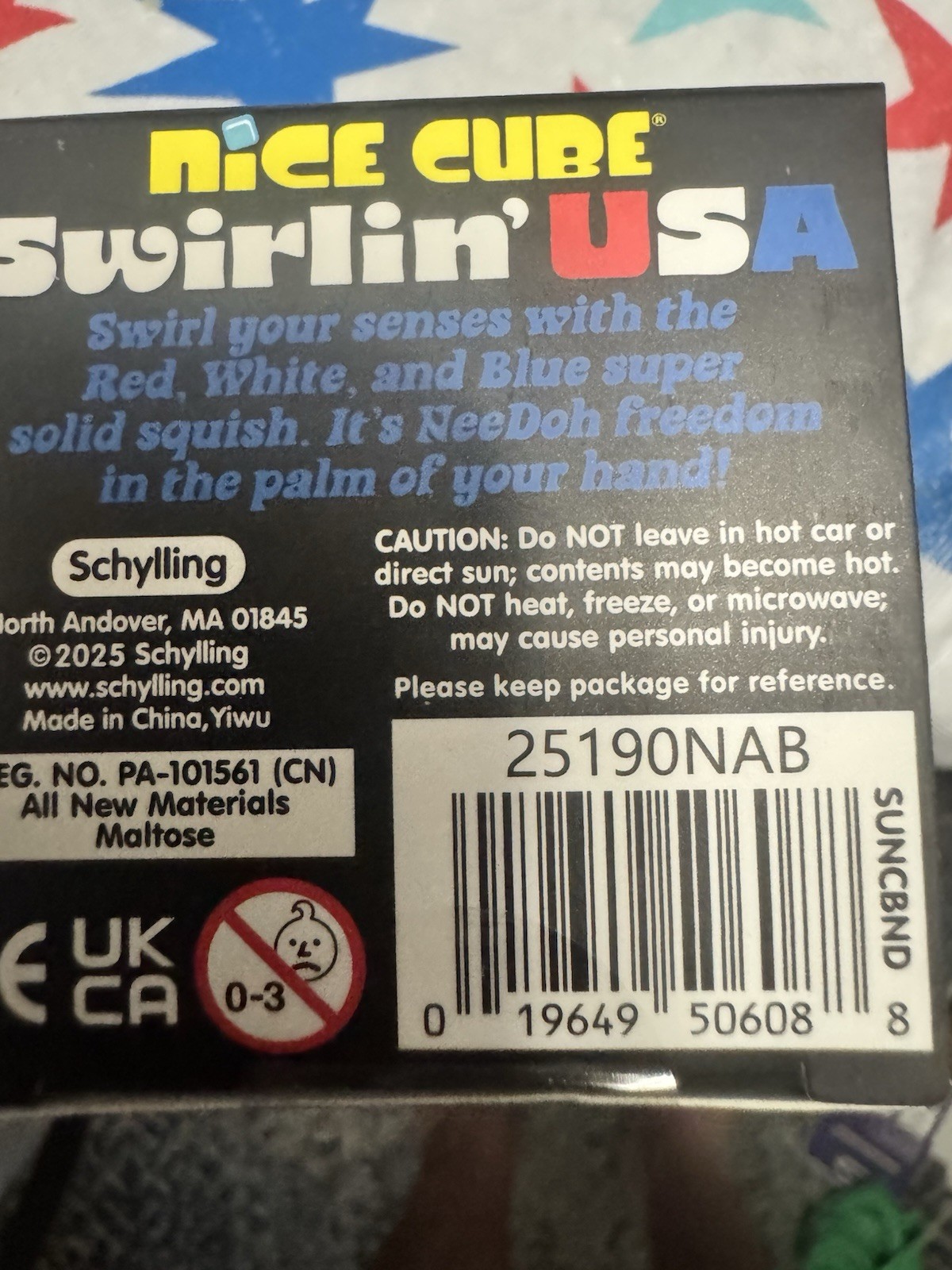 NeeDoh Nice Cube Swirlin’ USA Squish celebrate America’s 250th anniversary ￼