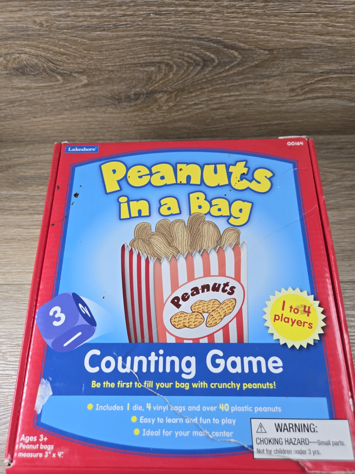 Lakeshore PEANUTS IN A BAG Counting Game ~ Math ~ RARE Hard to find *Read*