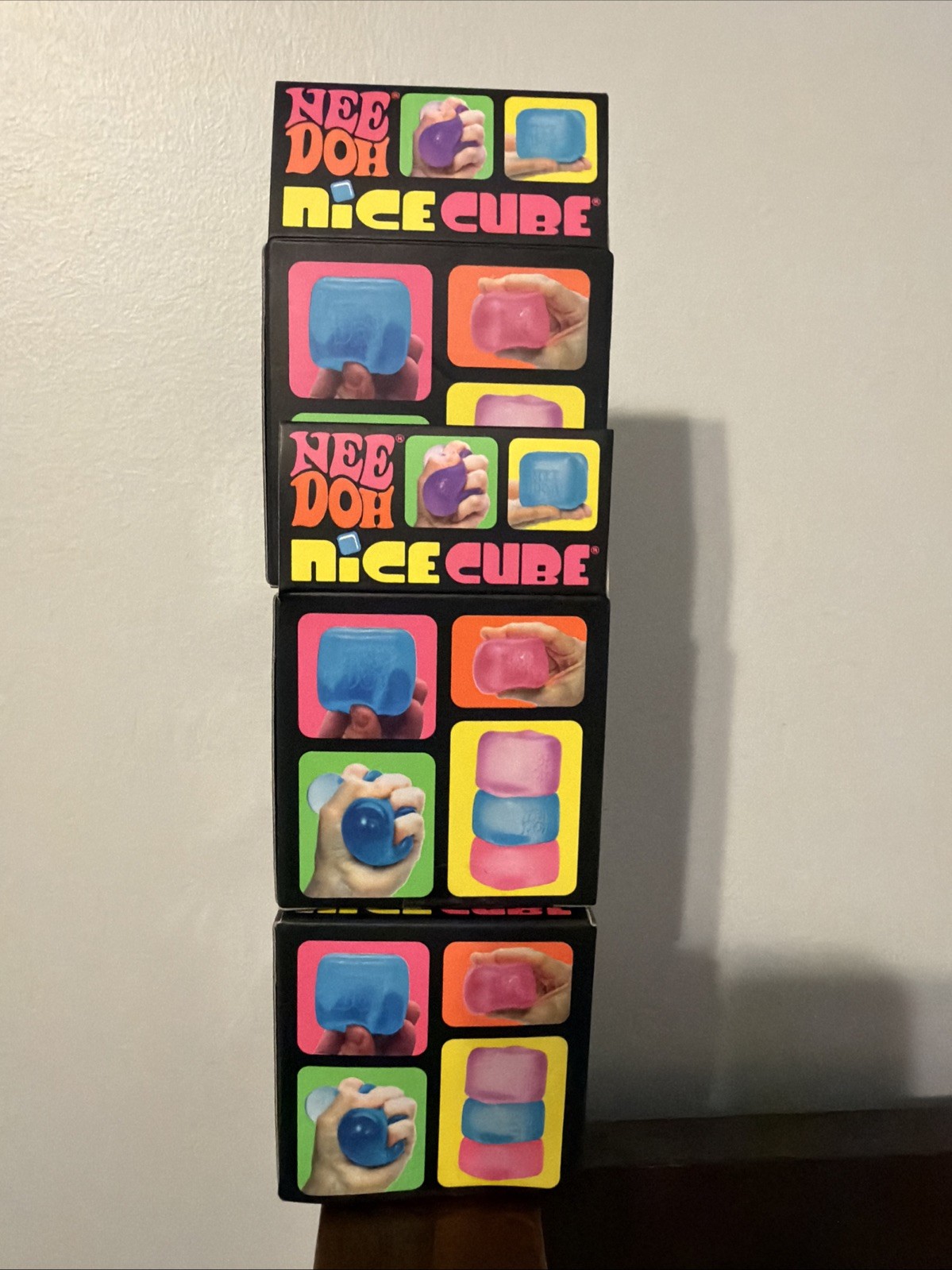 3 PACK AUTHENTIC- Nee Doh Nice Cube – Blue Purple Pink – Brand New