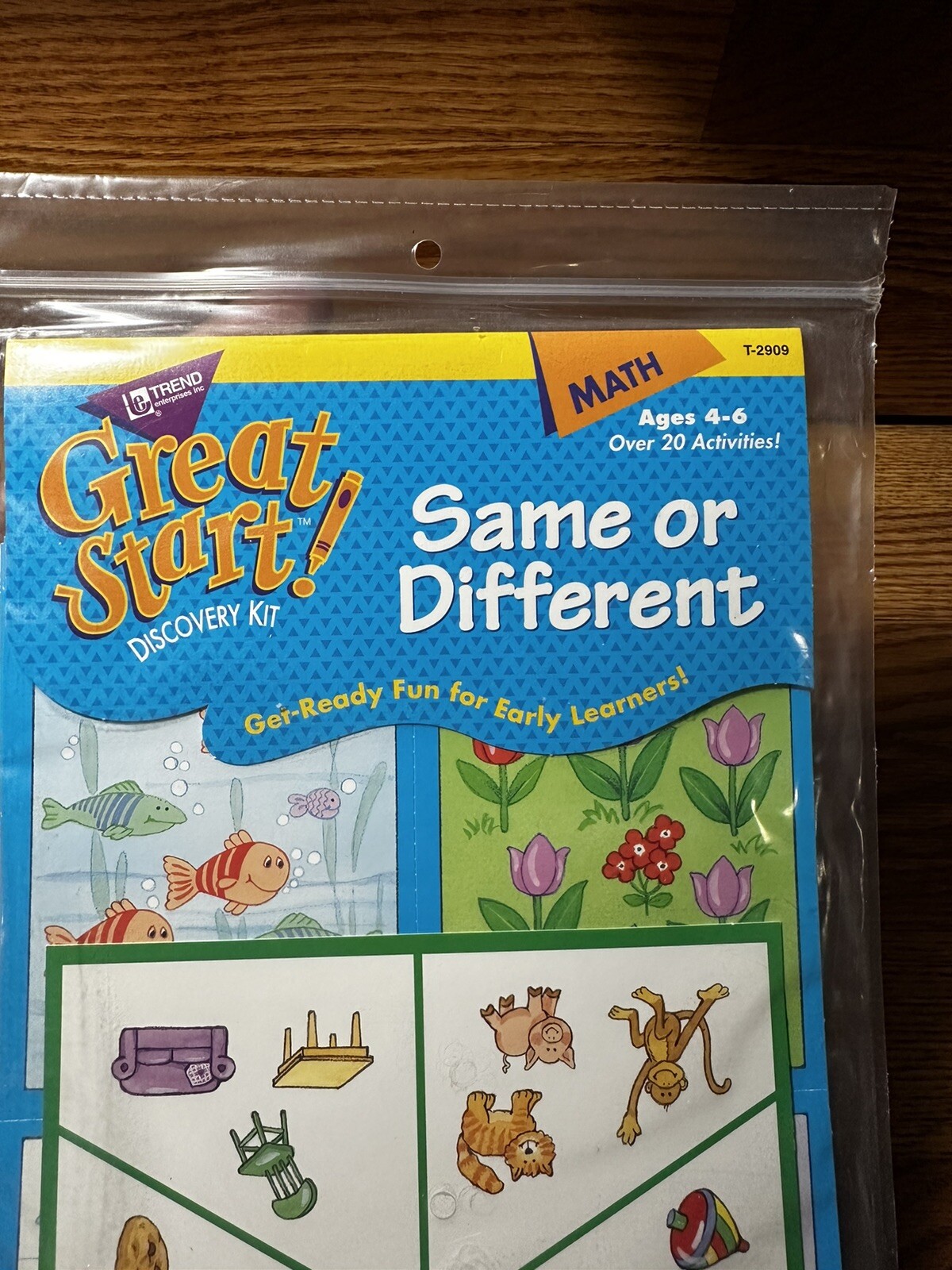 1995 Trend Enterprise Great Start Discovery Kit Math Ages 4-6 Same Or Different