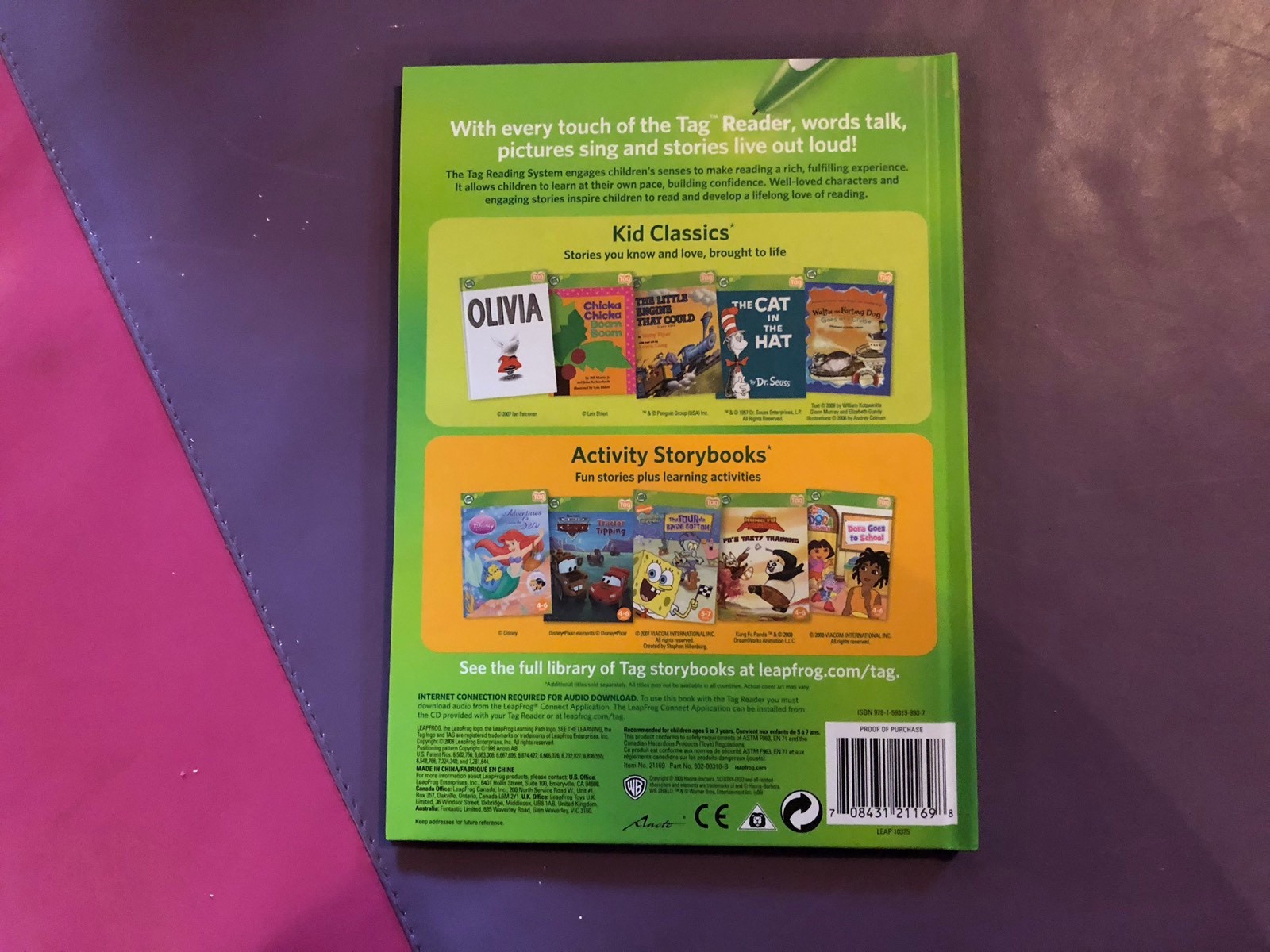 LeapFrog Tag Pen LeapReader book — SCOOBY DOO: SHINY SPOOKY KNIGHTS
