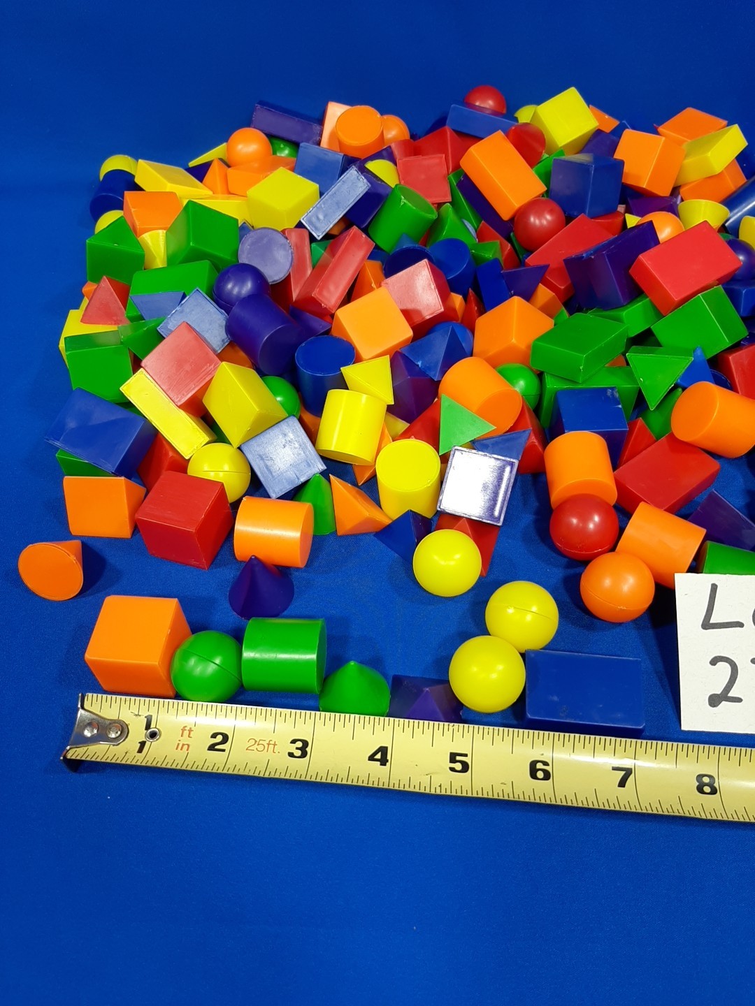 Huge Lot Of 3D Plastic Geometric Shapes Blocks Science Project Learning Toys