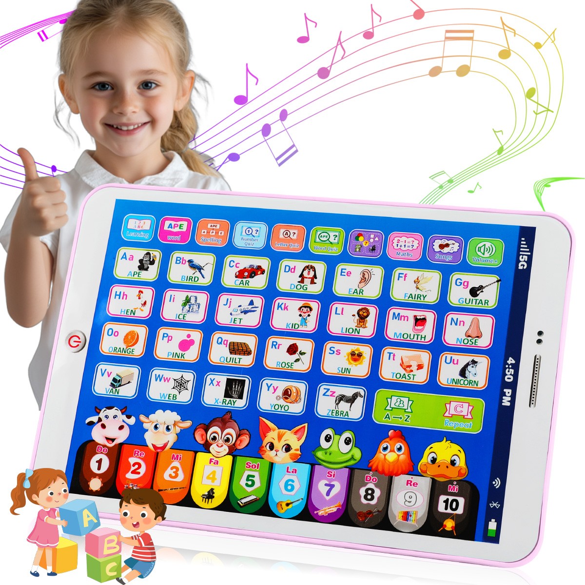 54 Key Electric Digital Music Piano Keyboard Organ for 3-14 Years Old Boys Girls