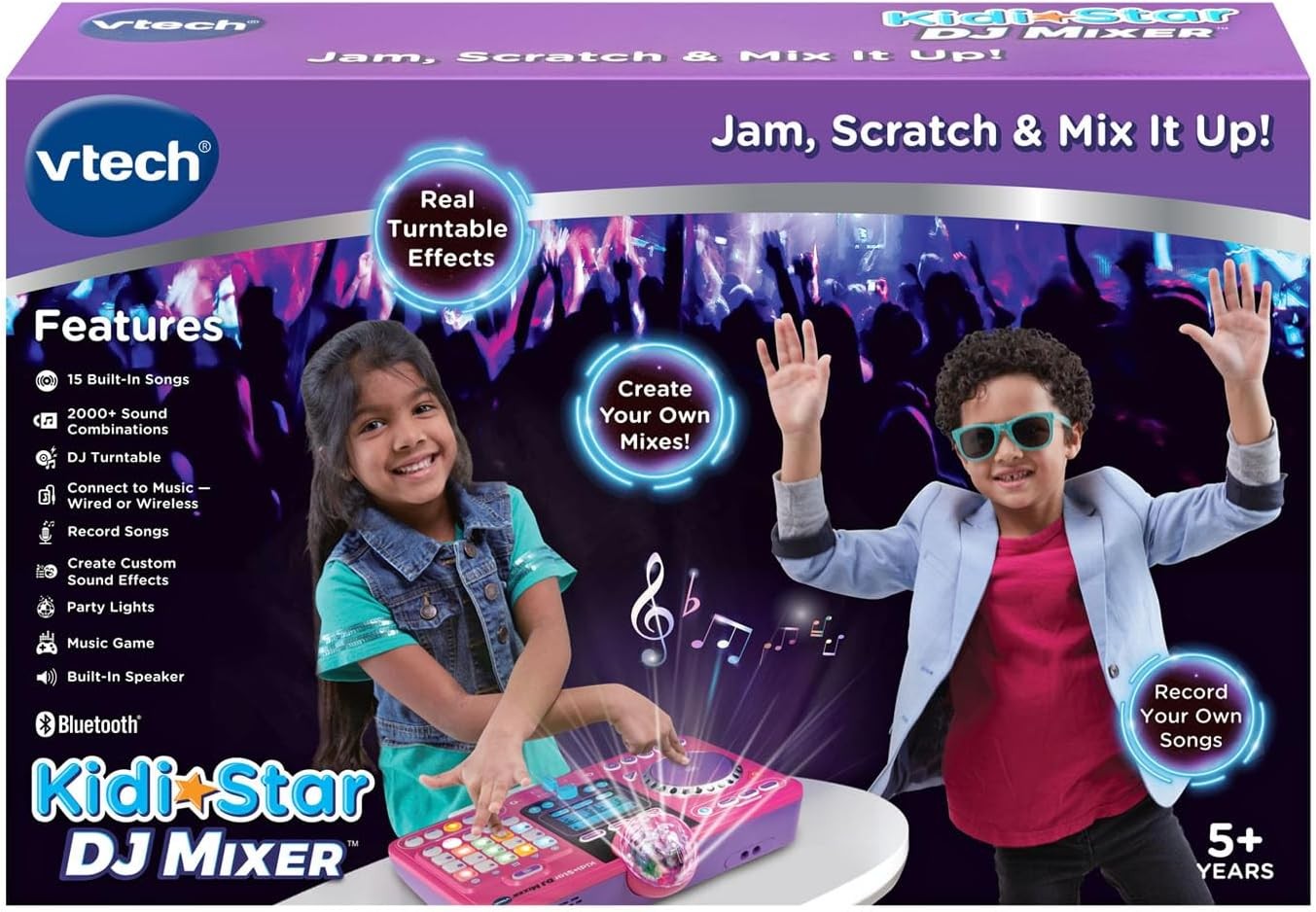 VTech Kidi Star DJ Mixer – Pink (English Version)
