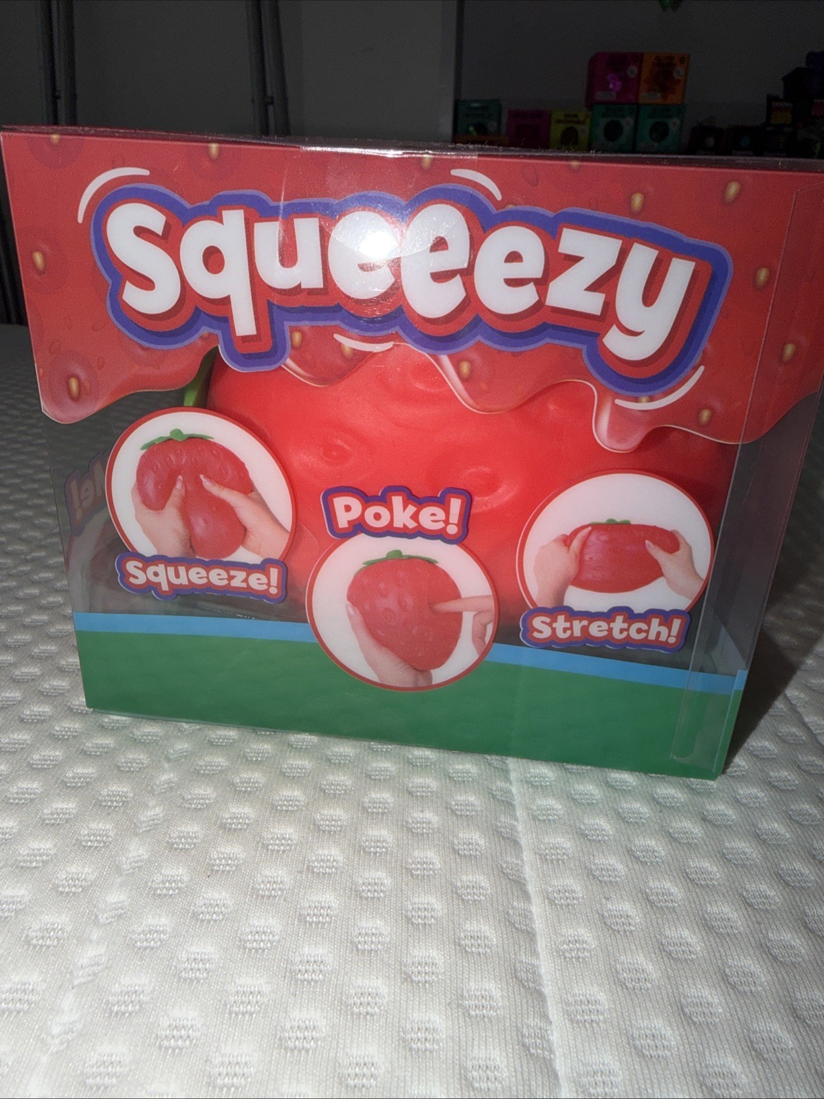 Sunny Days Jumbo Squeezy Strawberry Squishy Toy Stress Relief Viral TikTok