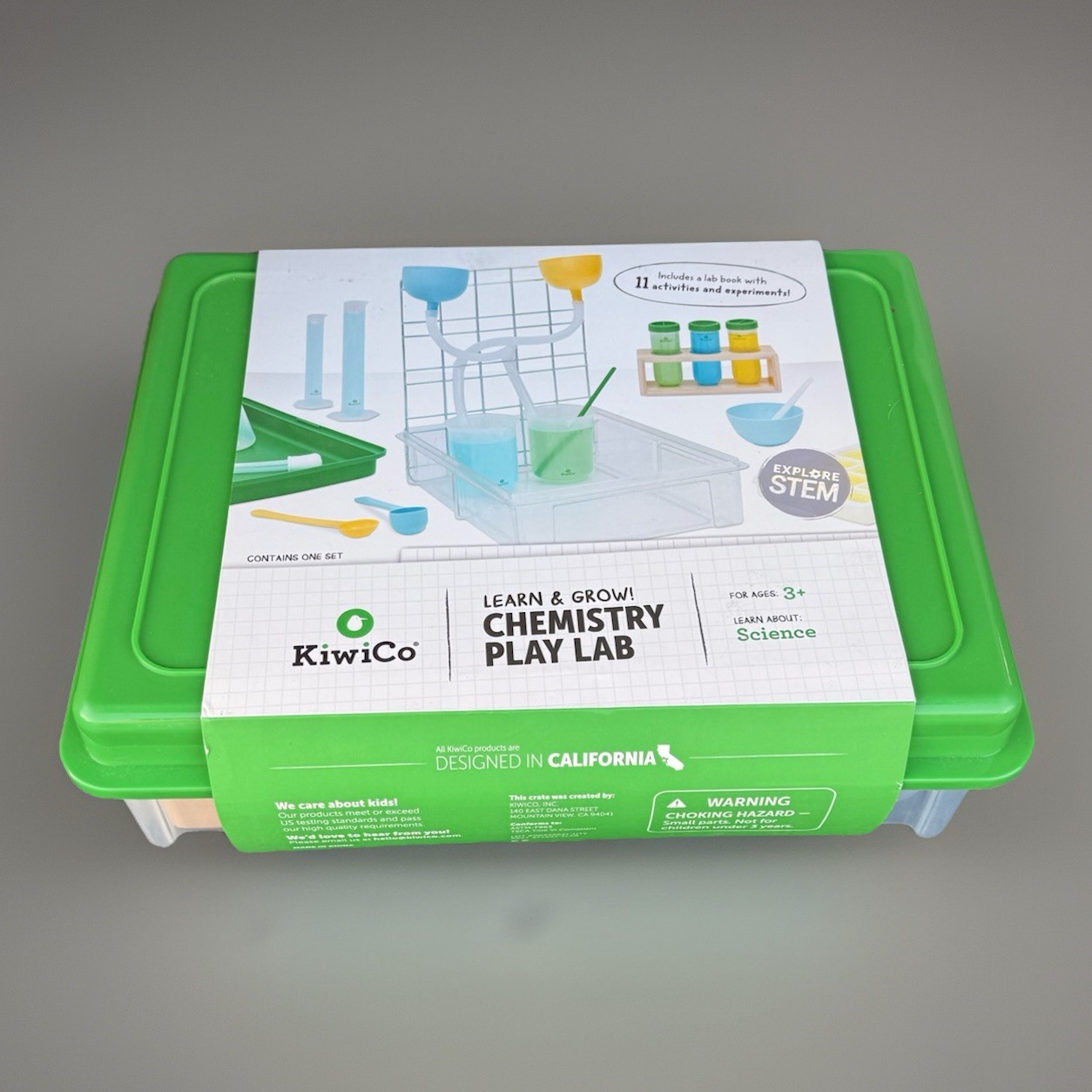 KiwiCo Learn & Grow! Chemistry Play Lab Sensory Play Educational Science Kit New