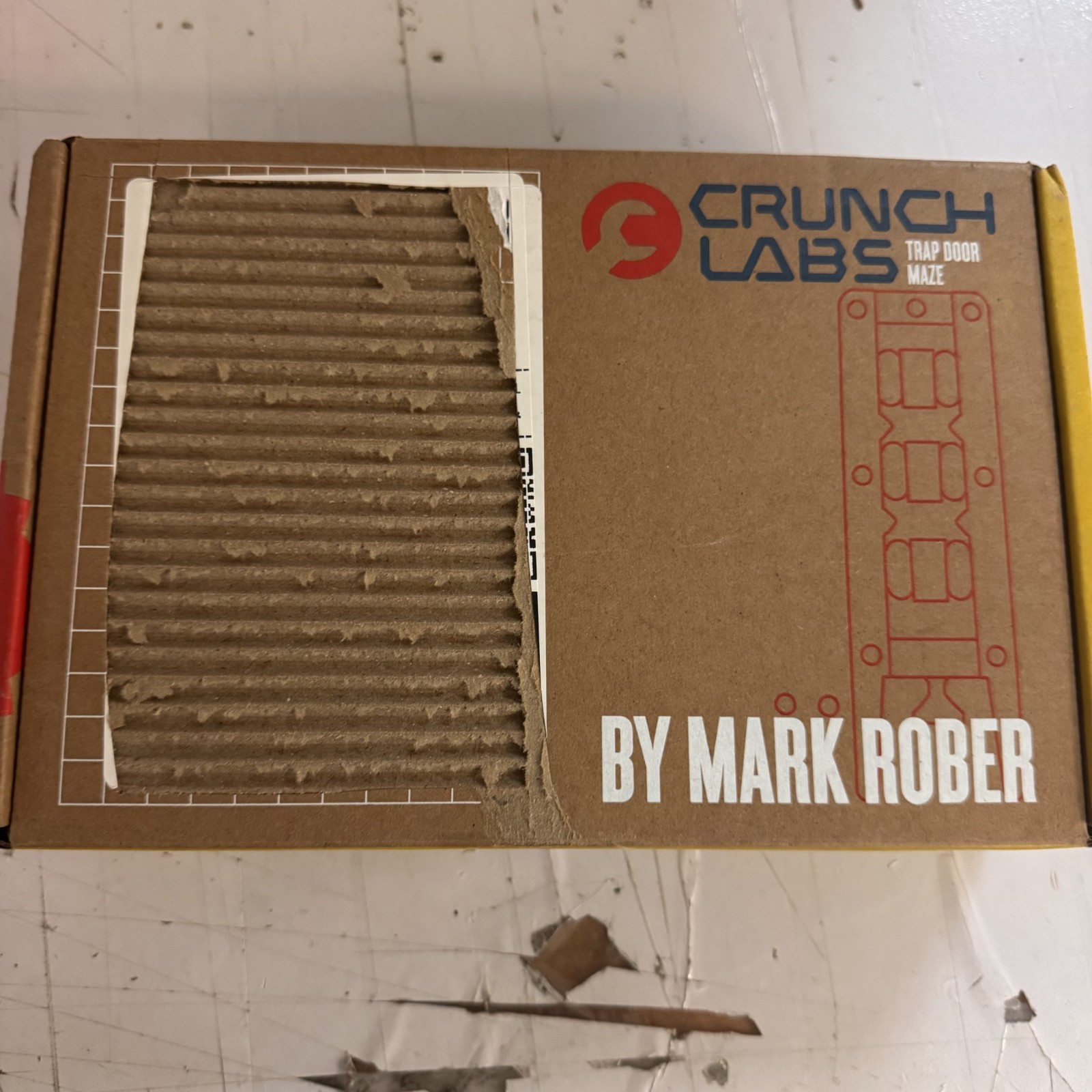 Crunch Labs Box by Mark Rober Trap Door Maze New Open Box