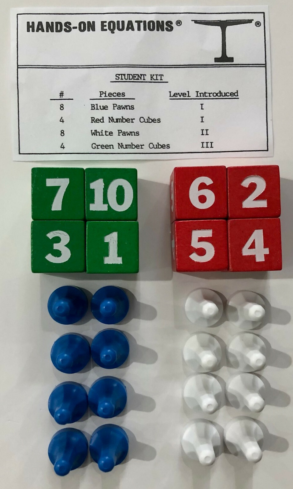 ETA Cuisenaire Manipulatives (fractions, overhead pieces, dice & pawns, etc.)
